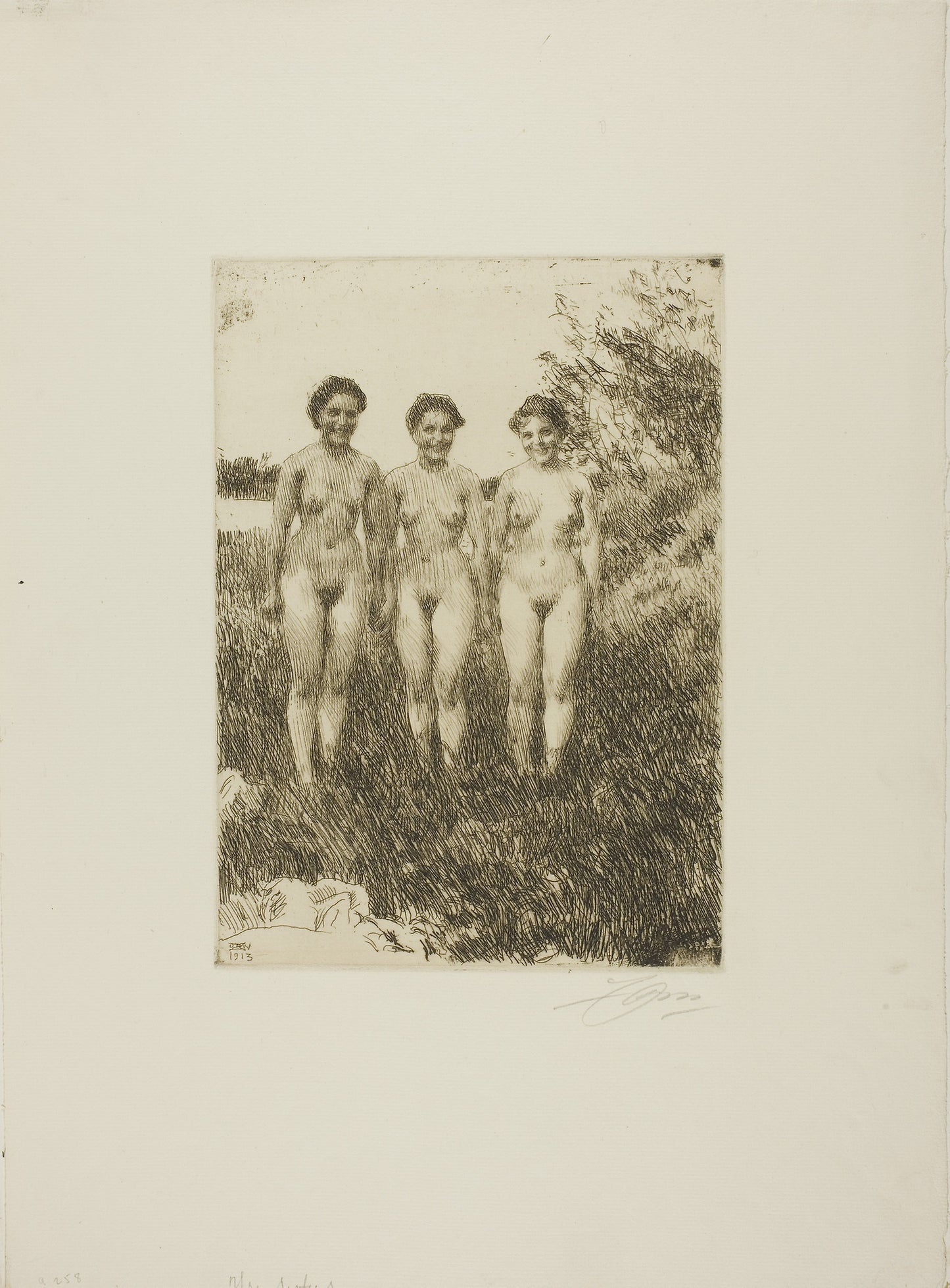 Three Sisters - Anders Zorn, Poster Print Wall Art