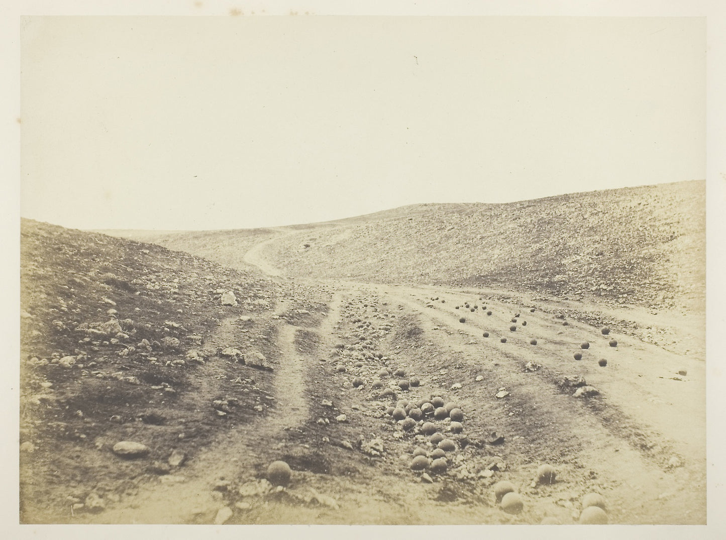 The Valley of the Shadow of Death - Roger Fenton, Poster Print Wall Art