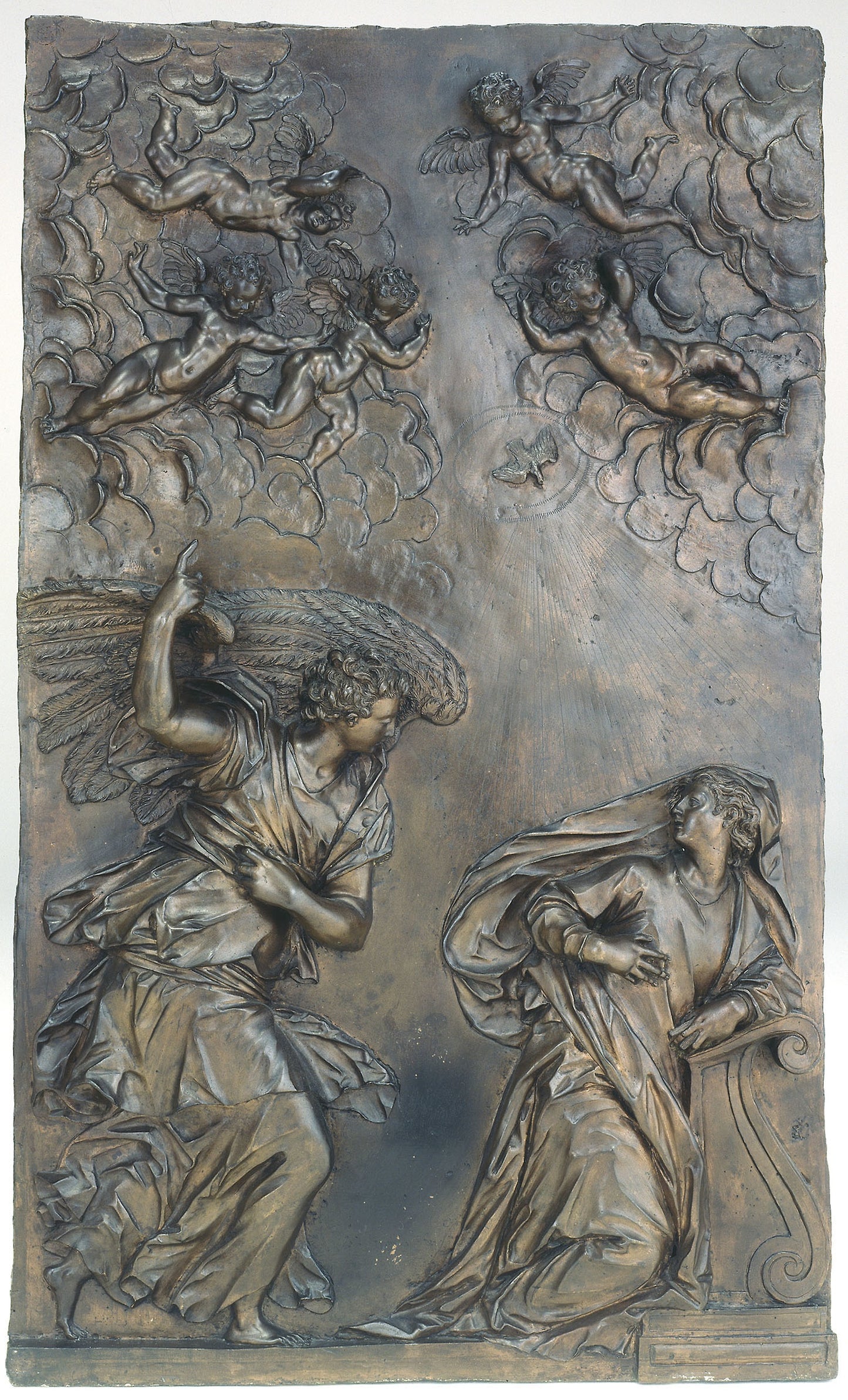 The Annunciation: Alessandro Vittoria, Poster Print Wall Art