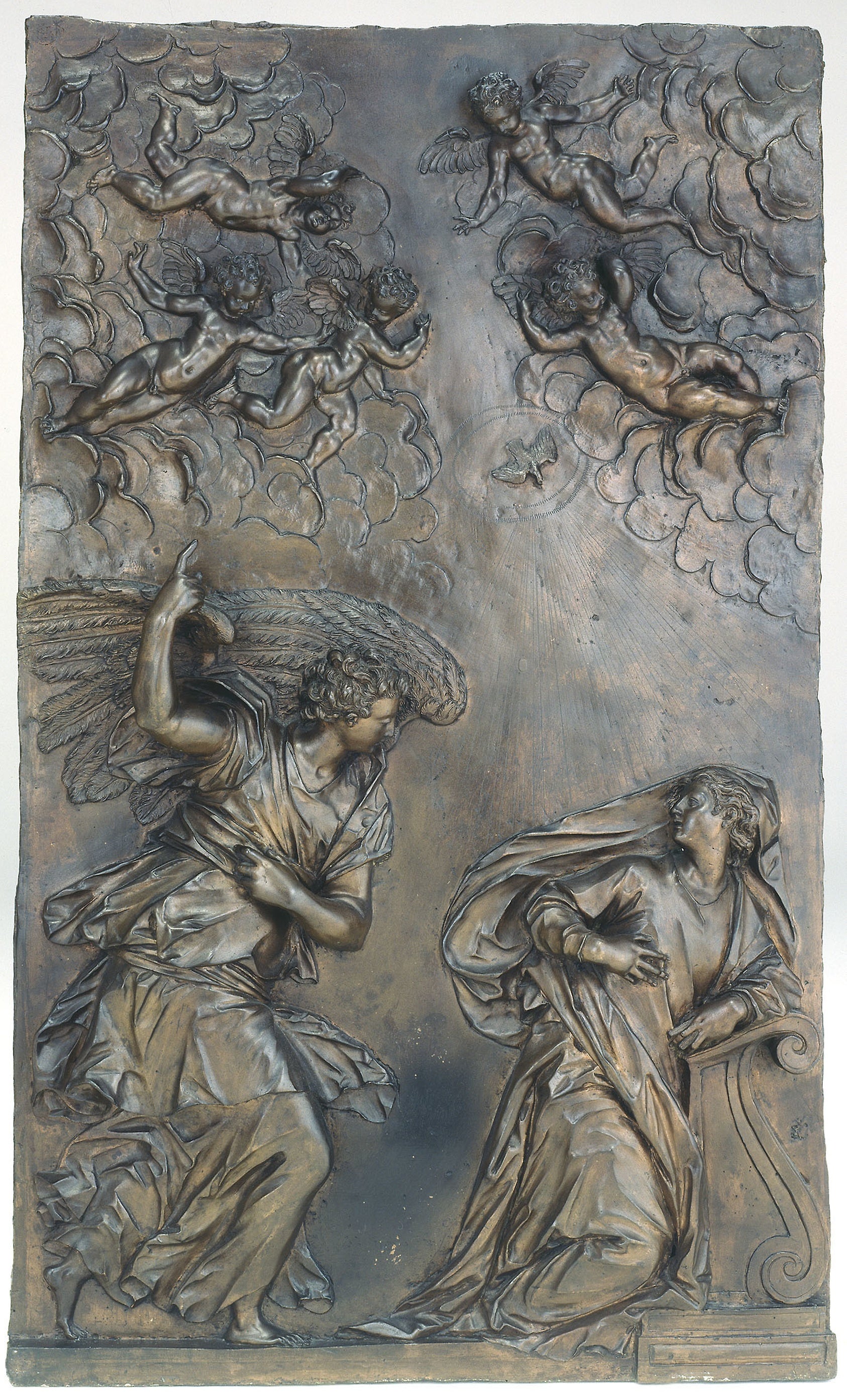 The Annunciation: Alessandro Vittoria,16x12"(A3) Poster