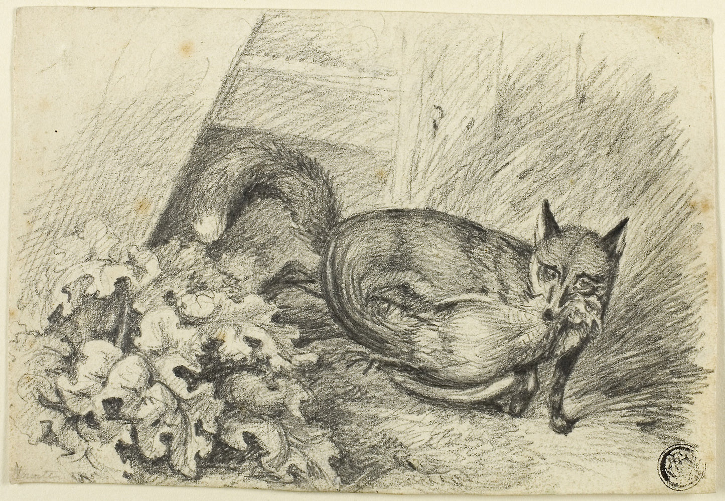 Fox Stealing a Cock - Samuel Howett, Poster Print Wall Art