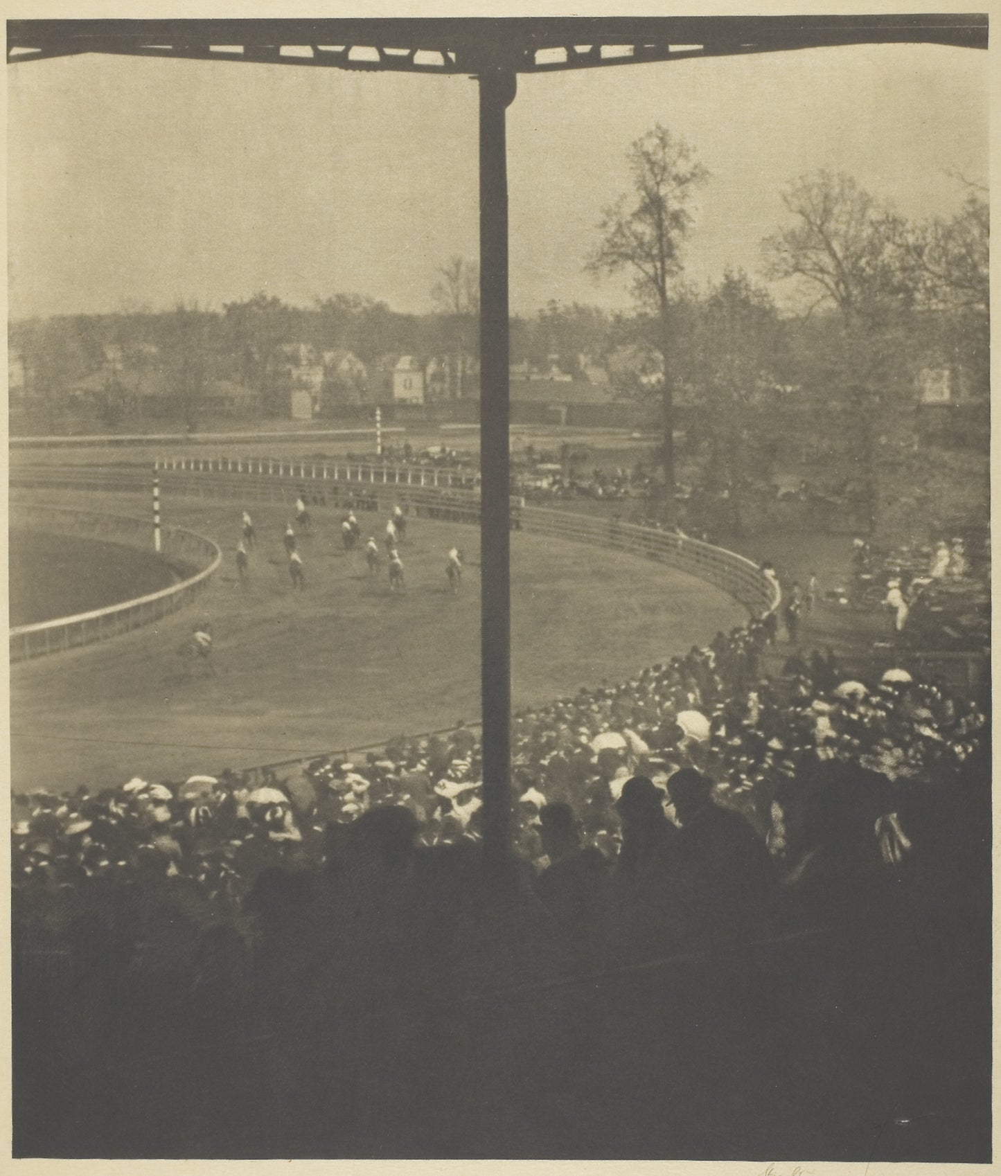 Going to the Post, Morris Park - Alfred Stieglitz, Poster Print Wall Art