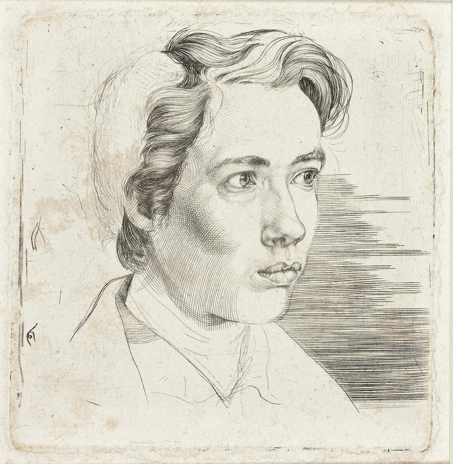 Portrait of the Artist's Student Maisonneuve - Eugen Eduard Schäffer, Poster Print Wall Art