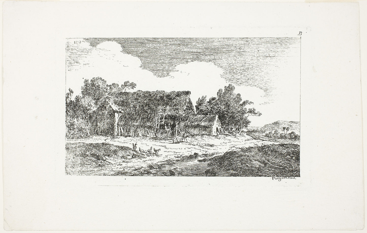 Landscape, from Deuxieme Cahier de Paysage - Nicolas Pérignon, Poster Print Wall Art