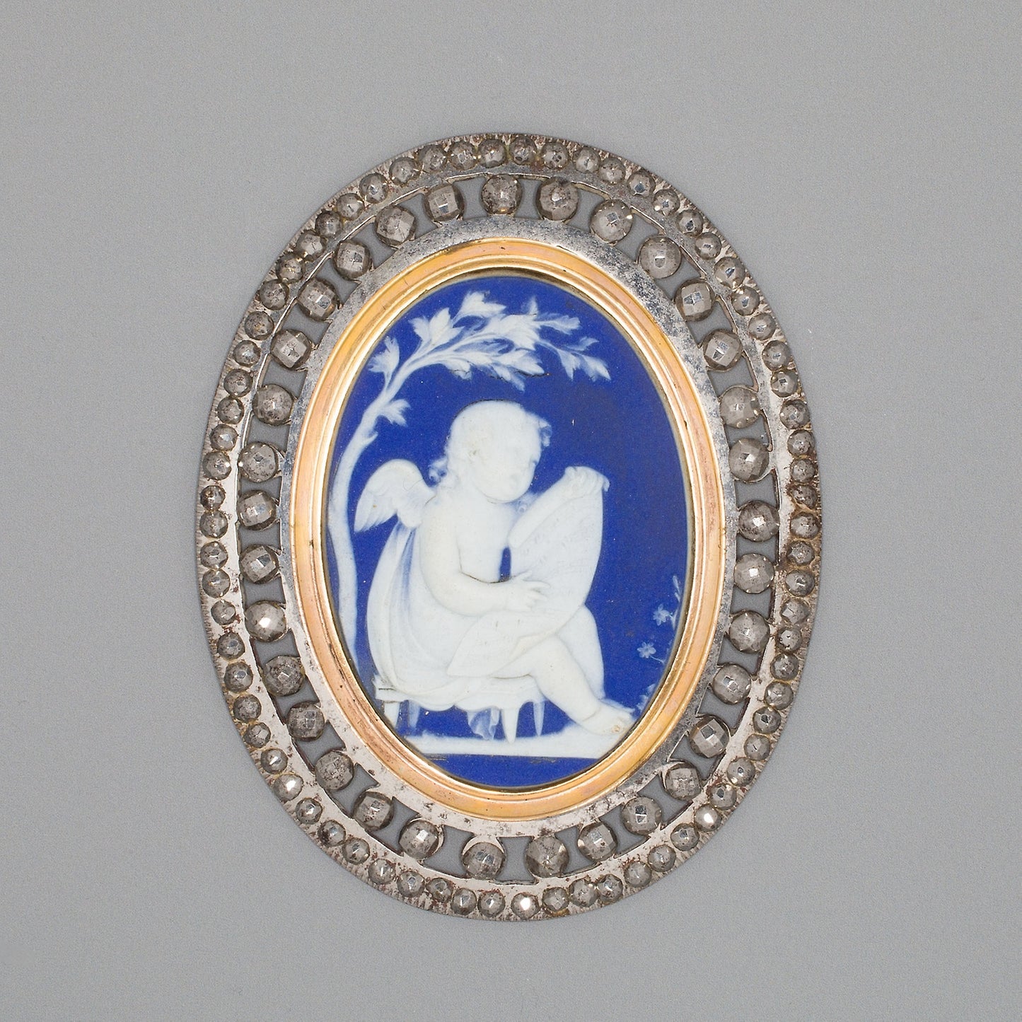 Medallion with Cupid Singing - Wedgwood Manufactory, Poster Print Wall Art