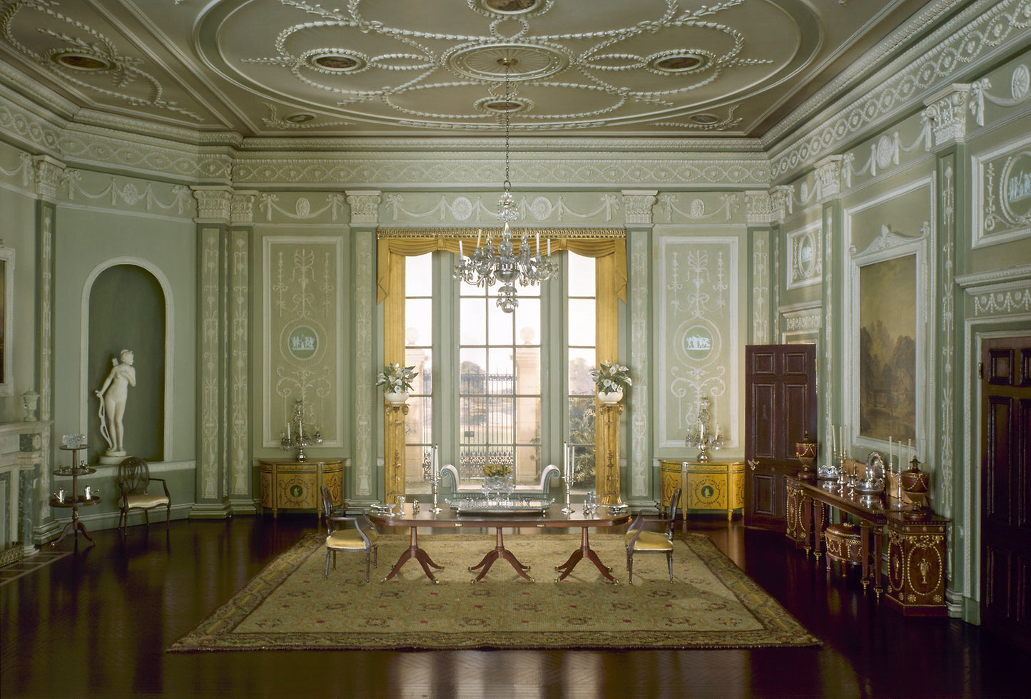 E-10: English Dining Room of the Georgian Period, 1770-90: Mrs. James Ward Thorne, Poster Print Wall Art