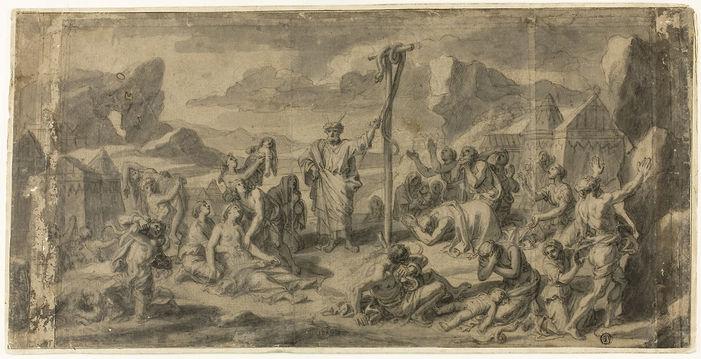 Moses and the Brazen Serpent - François Verdier, Poster Print Wall Art