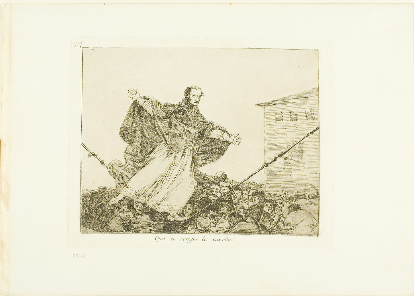 May the cord break, plate 77 from The Disasters of War - Francisco José de Goya y Lucientes, Poster Print Wall Art