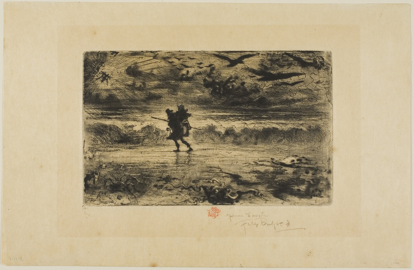 The Painter of Seascapes - Félix Hilaire Buhot, Poster Print Wall Art
