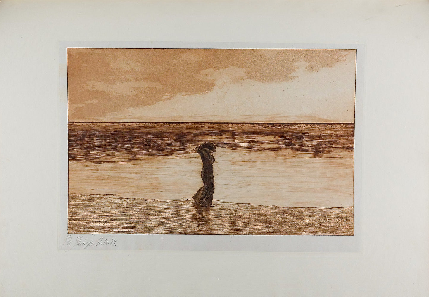 Abandoned, plate five from A Life - Max Klinger (German, 1857-1920), Poster Print Wall Art