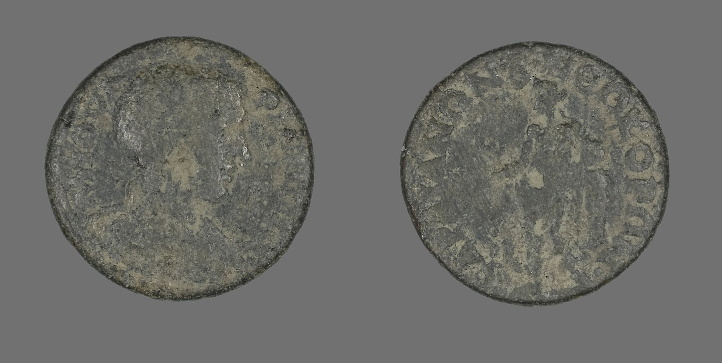 Coin Portraying King Philip II - Roman, Poster Print Wall Art