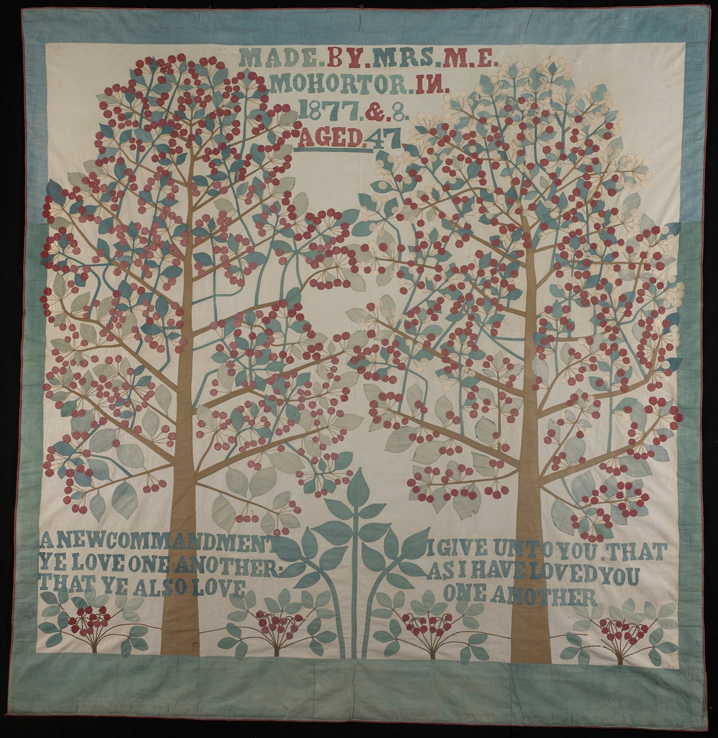 Bedcover - Designed and executed - Mrs. M. E. Mohortor, Poster Print Wall Art