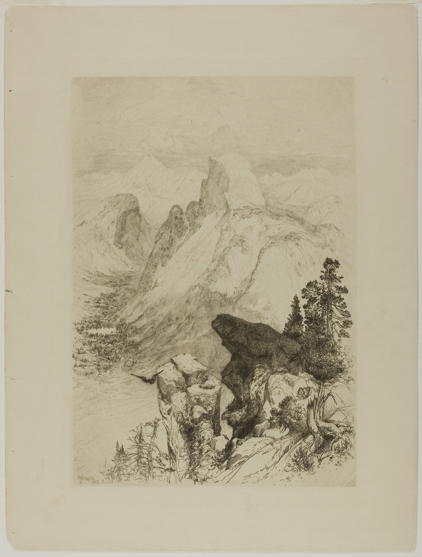 Half-Dome, View from Moran Point - Thomas Moran, Poster Print Wall Art