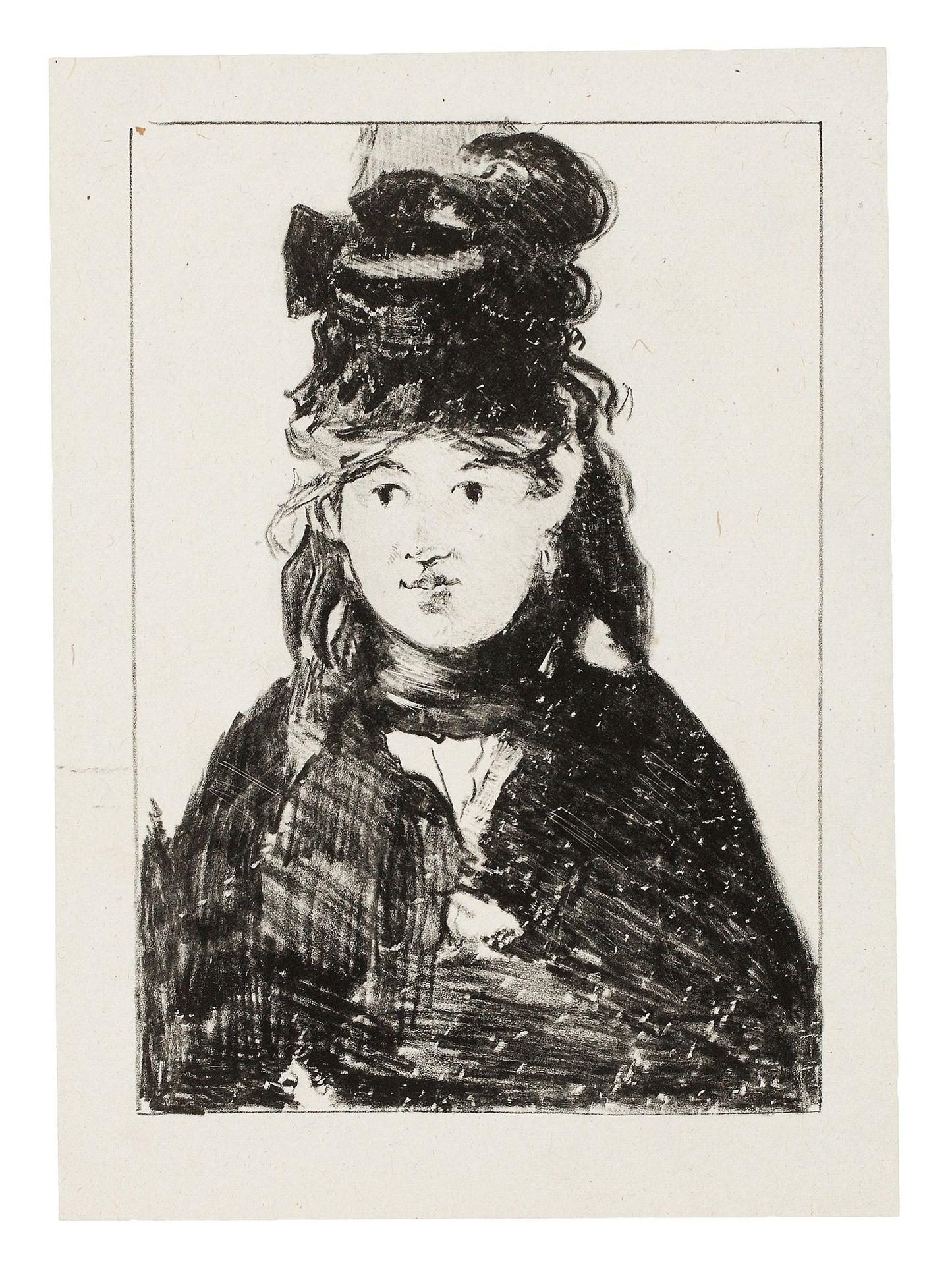 Berthe Morisot in Black - Édouard Manet, Poster Print Wall Art