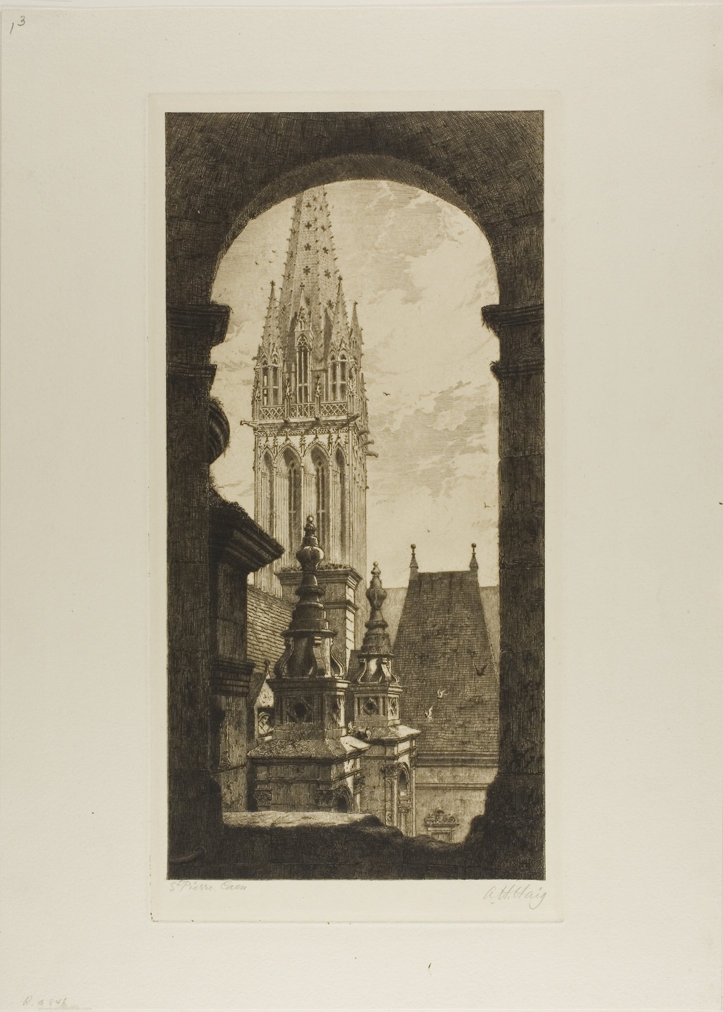 St. Pierre, Caen - Axel Herman Haig, Poster Print Wall Art
