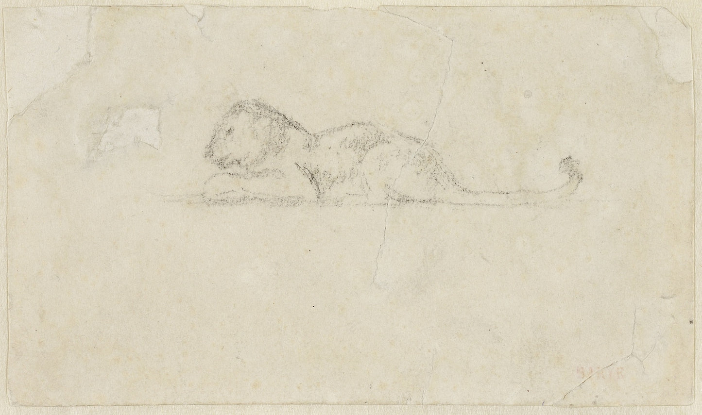 Seated Lioness - Antoine Louis Barye, Poster Print Wall Art