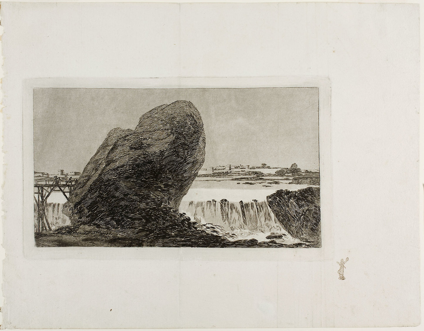 Landscape with Waterfall - Francisco José de Goya y Lucientes, Poster Print Wall Art