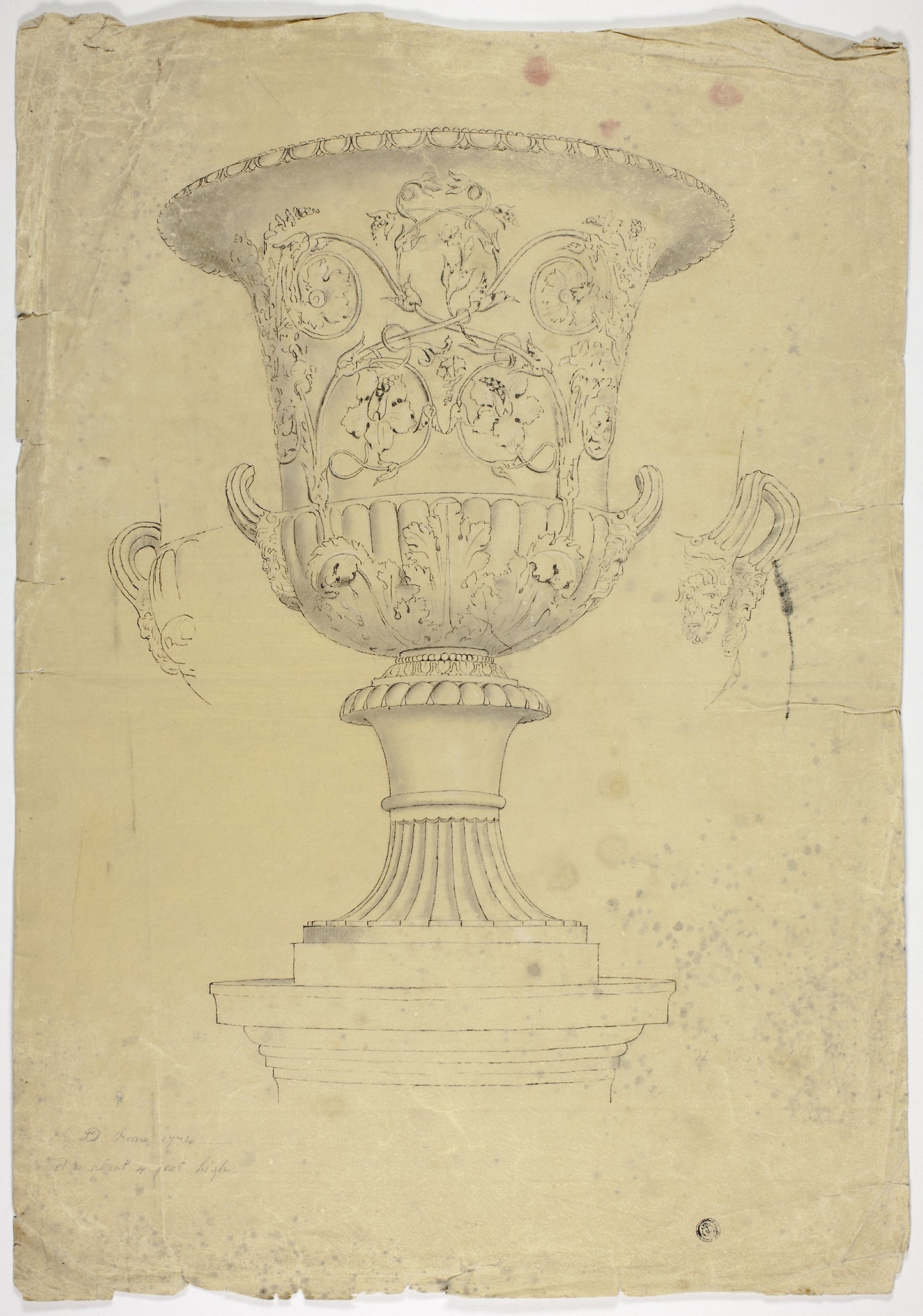Antique Monumental Vase - John Downman, Poster Print Wall Art