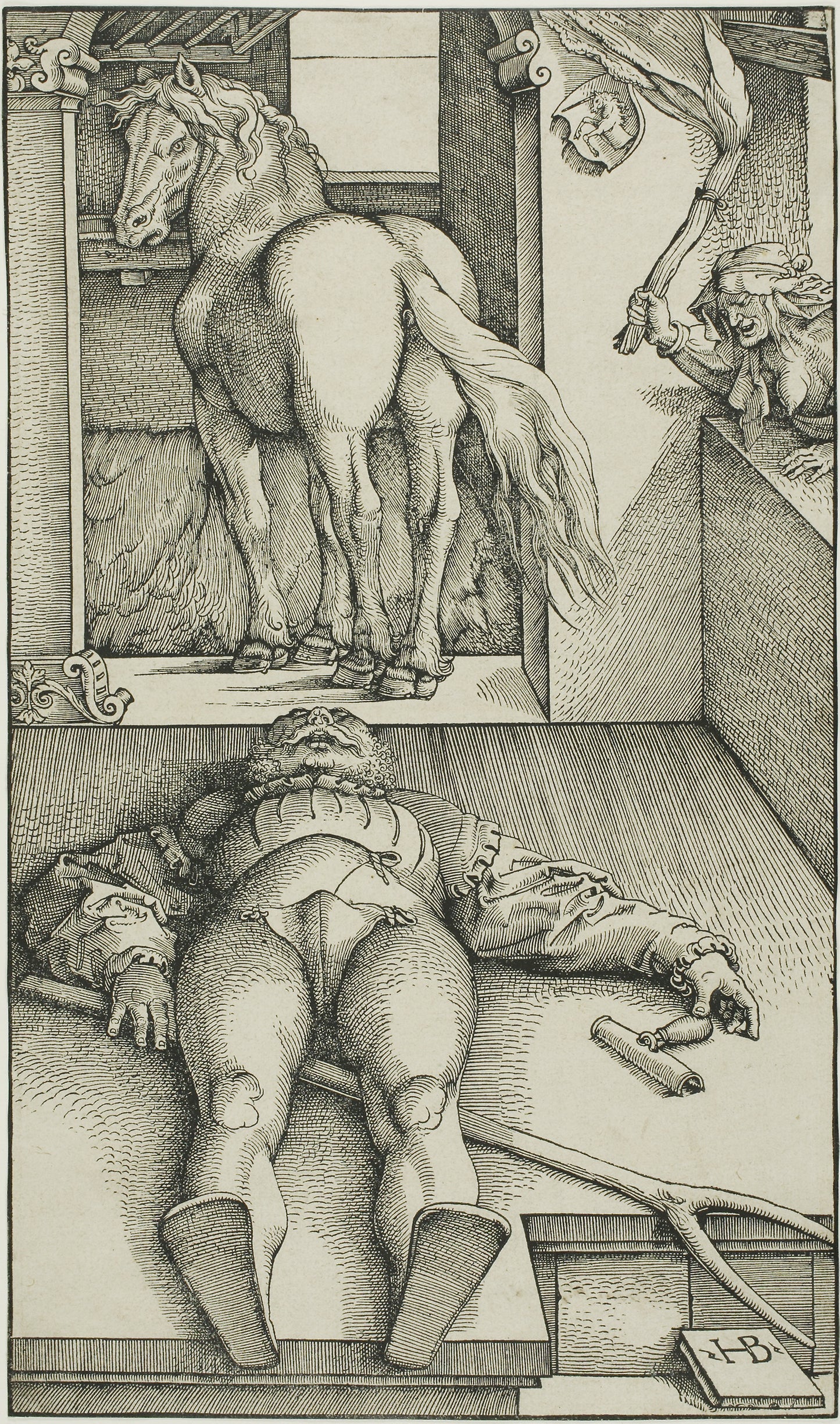 The Bewitched Groom - Hans Baldung Grien, Poster Print Wall Art
