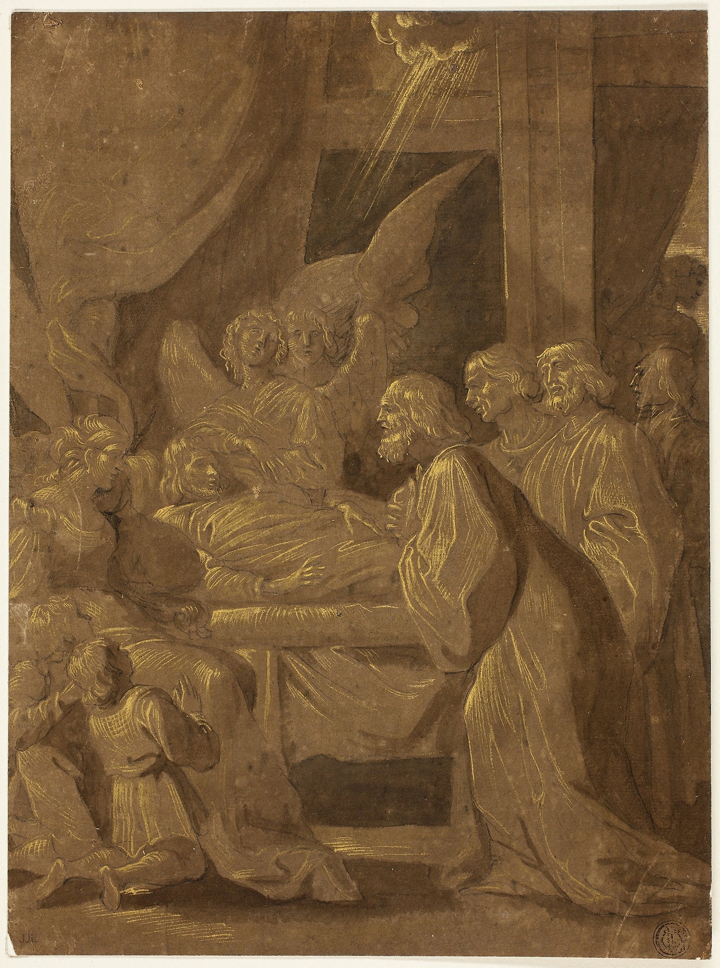 Healing of the Paralytic - Possibly Johann Gottlieb Prestel (German, 1739-1808), Poster Print Wall Art