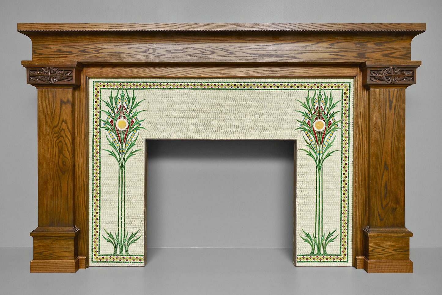 Fireplace Surround - Designed - George Washington Maher, Poster Print Wall Art