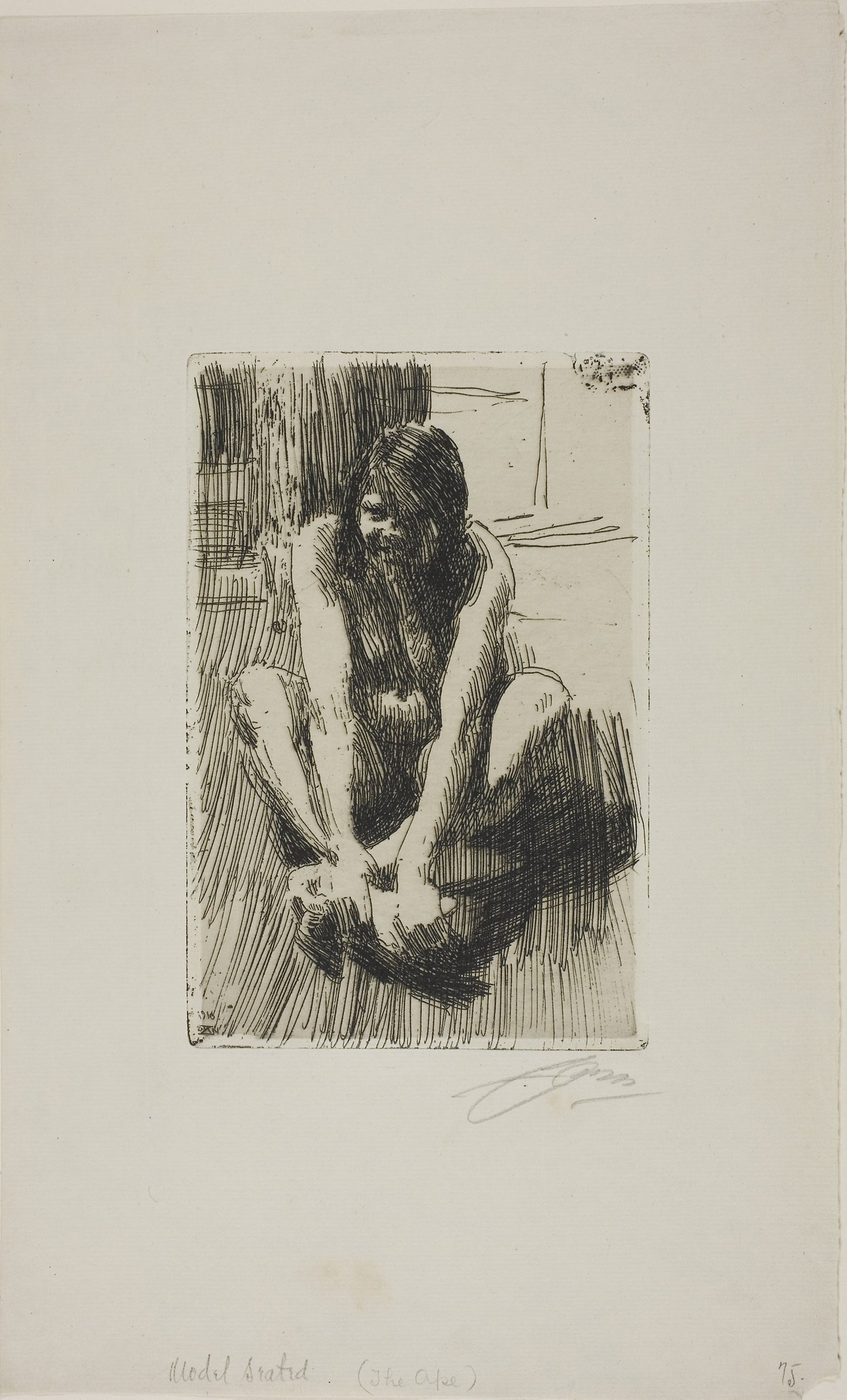 The Frog - Anders Zorn, Poster Print Wall Art