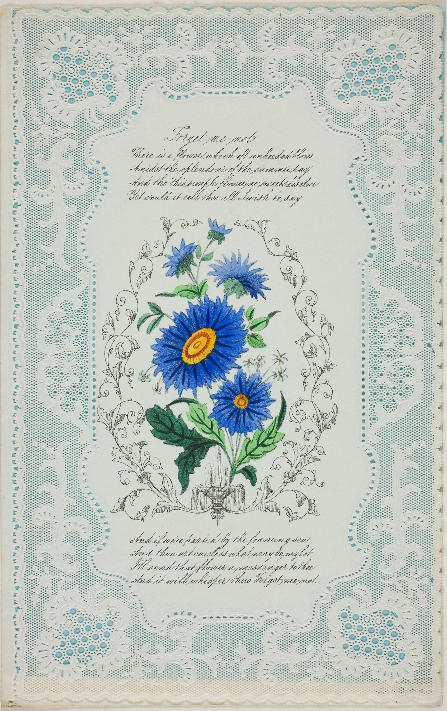 Forget Me Not (valentine) - George Kershaw, Poster Print Wall Art
