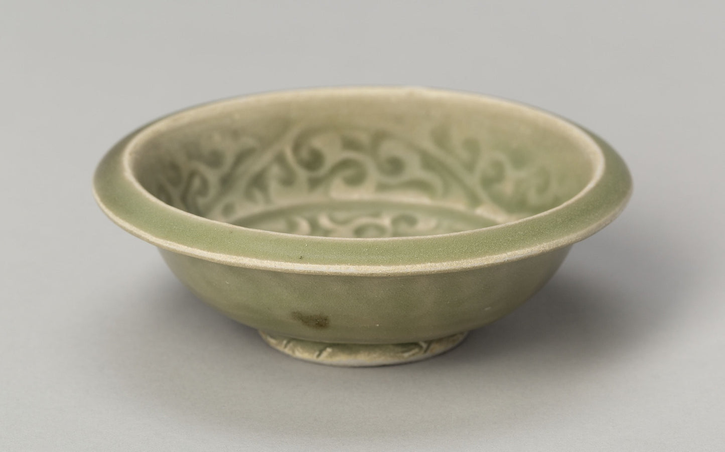 Basin with Stylized Flowers and Sickle-leaf Scrolls - China, Poster Print Wall Art