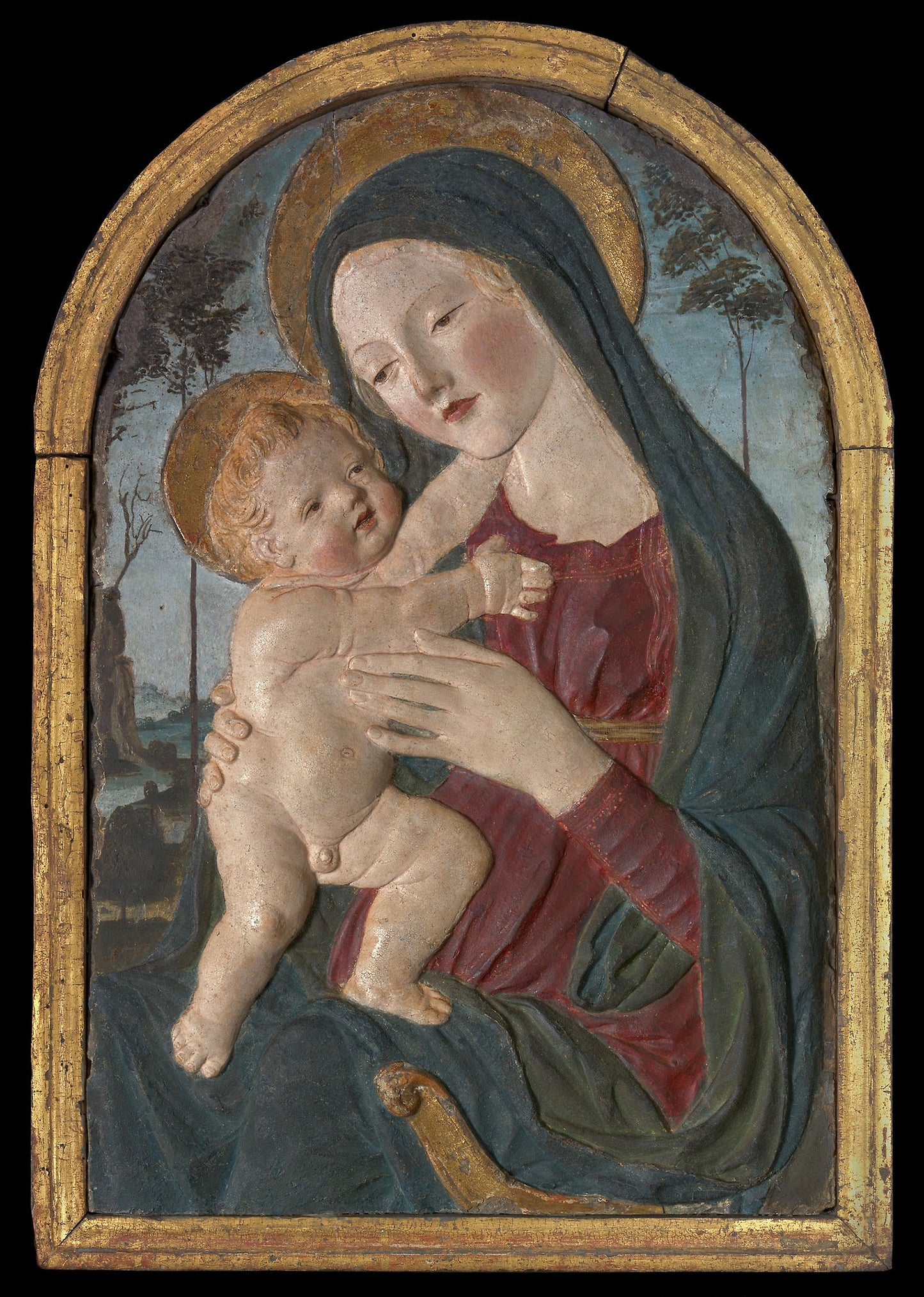 Madonna and Child - Workshop of Neroccio de' Landi, Poster Print Wall Art