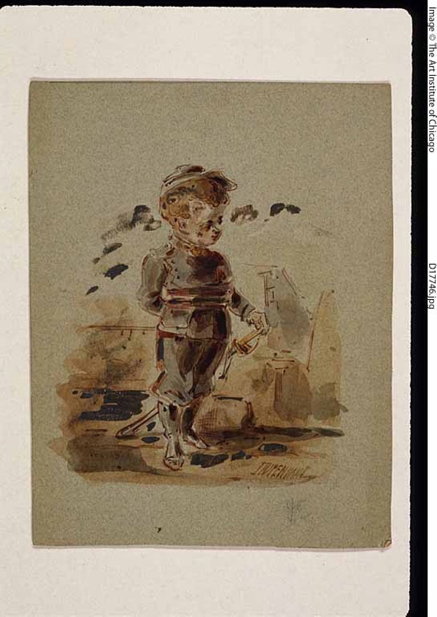 Boy in Soldier's Uniform - Dupenvant, Poster Print Wall Art