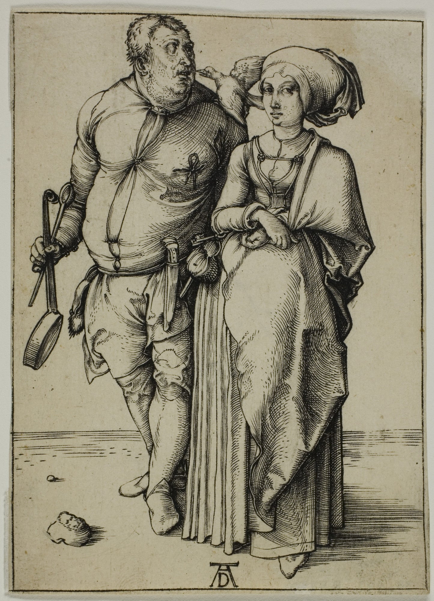 The Cook and his Wife - Albrecht Dürer, Poster Print Wall Art