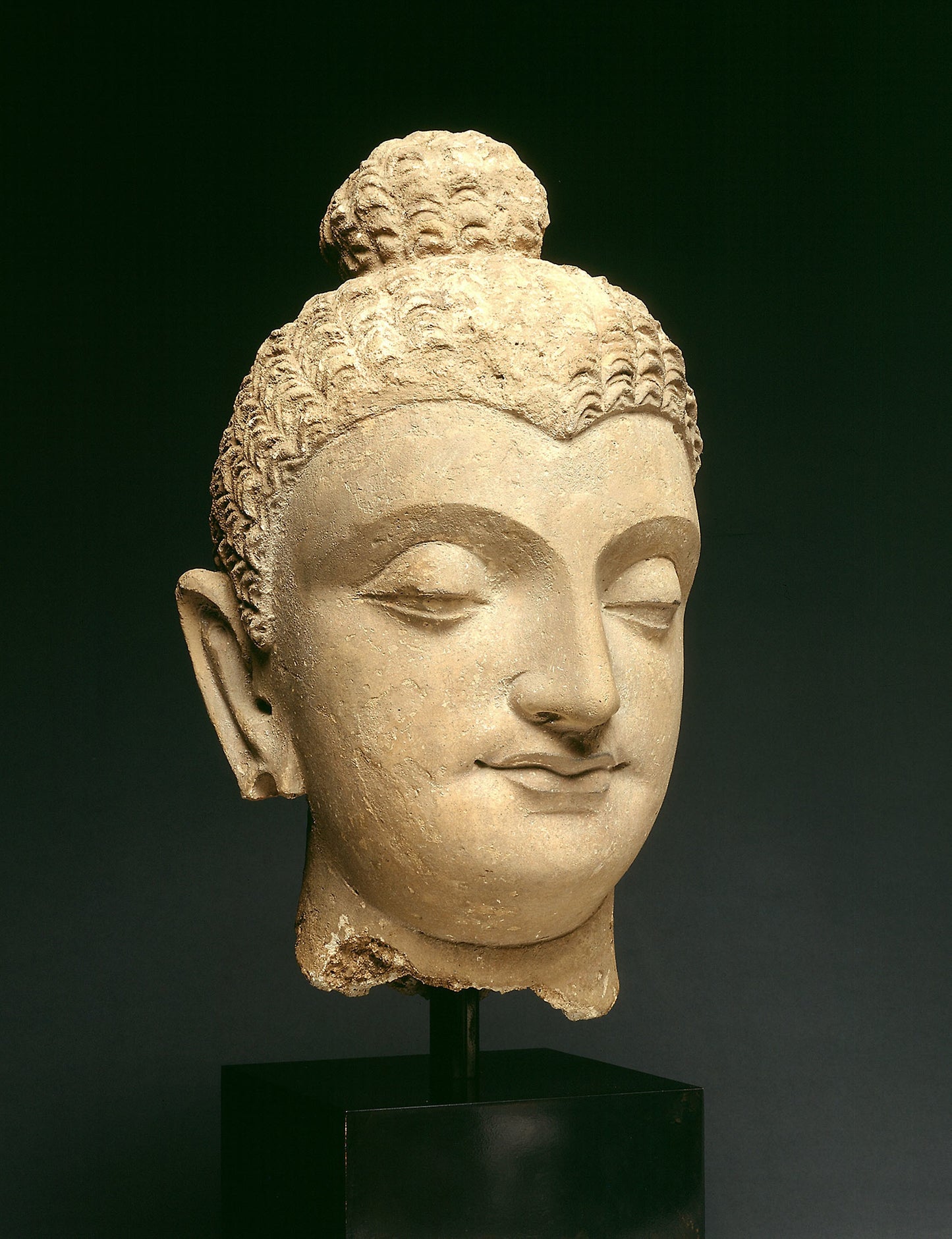 Head of Buddha - Afghanistan or Pakistan, Poster Print Wall Art