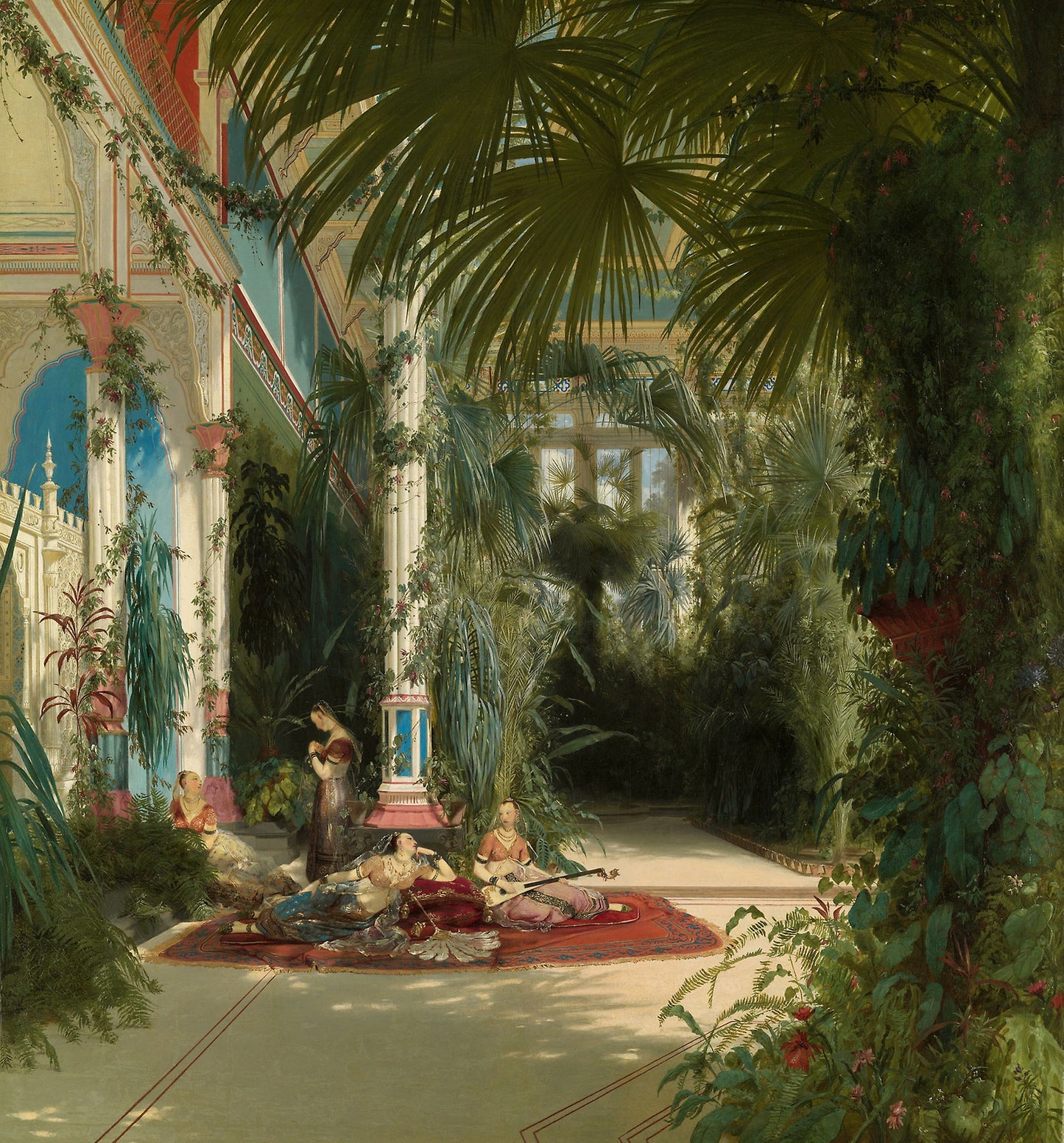 The Interior of the Palm House on the Pfaueninsel Near Potsdam: Carl Blechen, Poster Print Wall Art