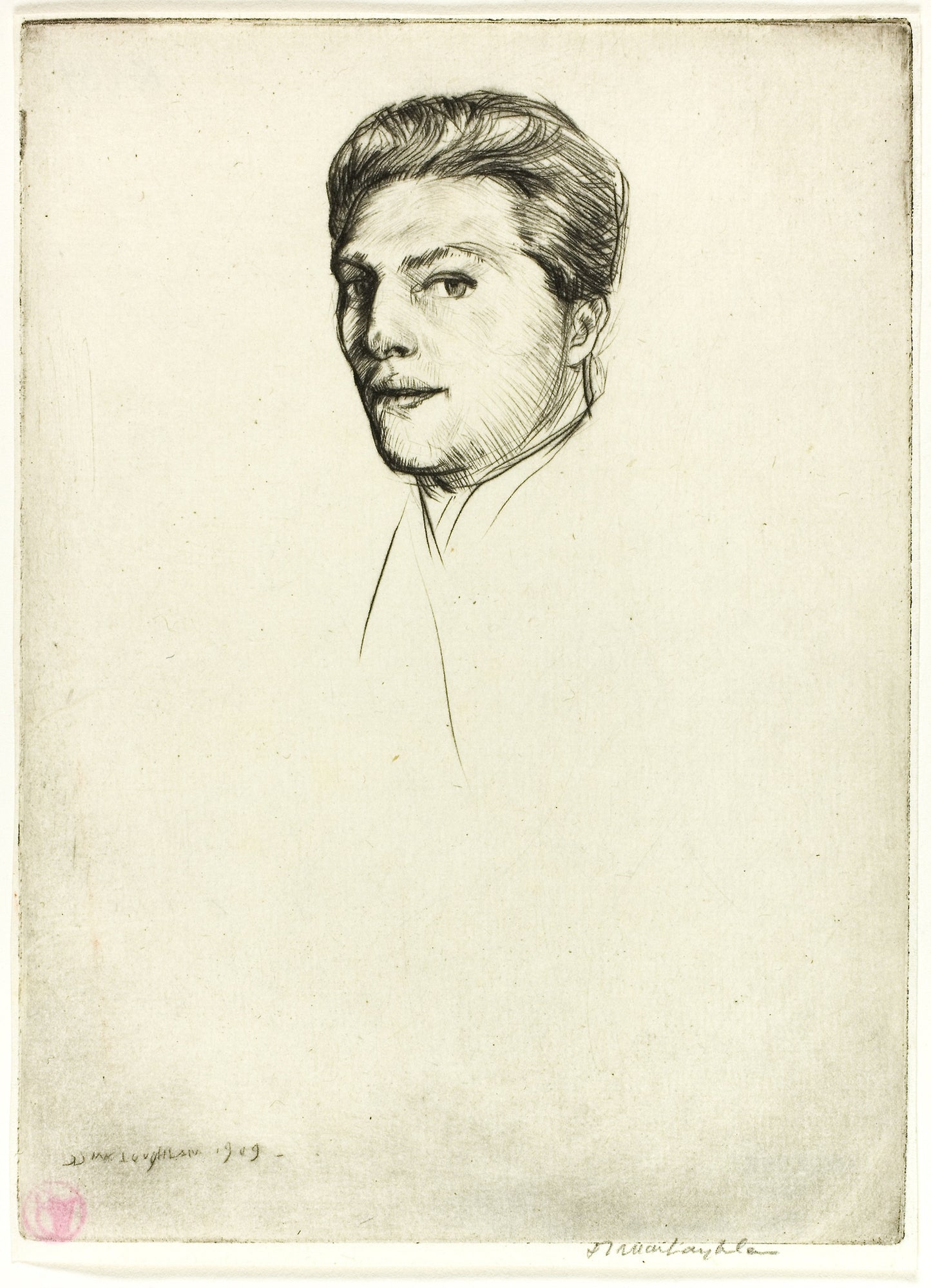 Drypoint Number Five - Portrait - Donald Shaw MacLaughlan, Poster Print Wall Art