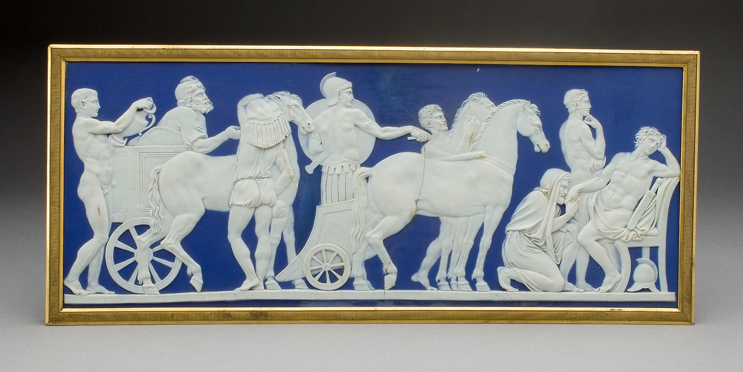 Plaque with Priam and Achilles - Wedgwood Manufactory, Poster Print Wall Art
