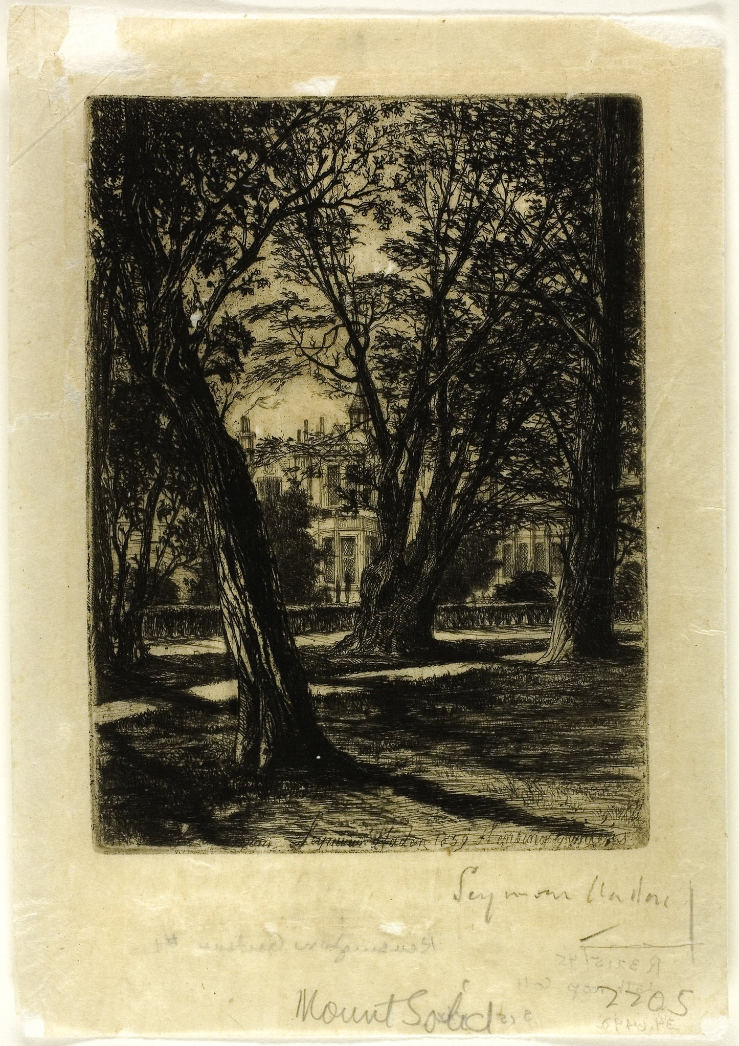 Kensington Gardens, No. I (small plate) - Francis Seymour Haden, Poster Print Wall Art