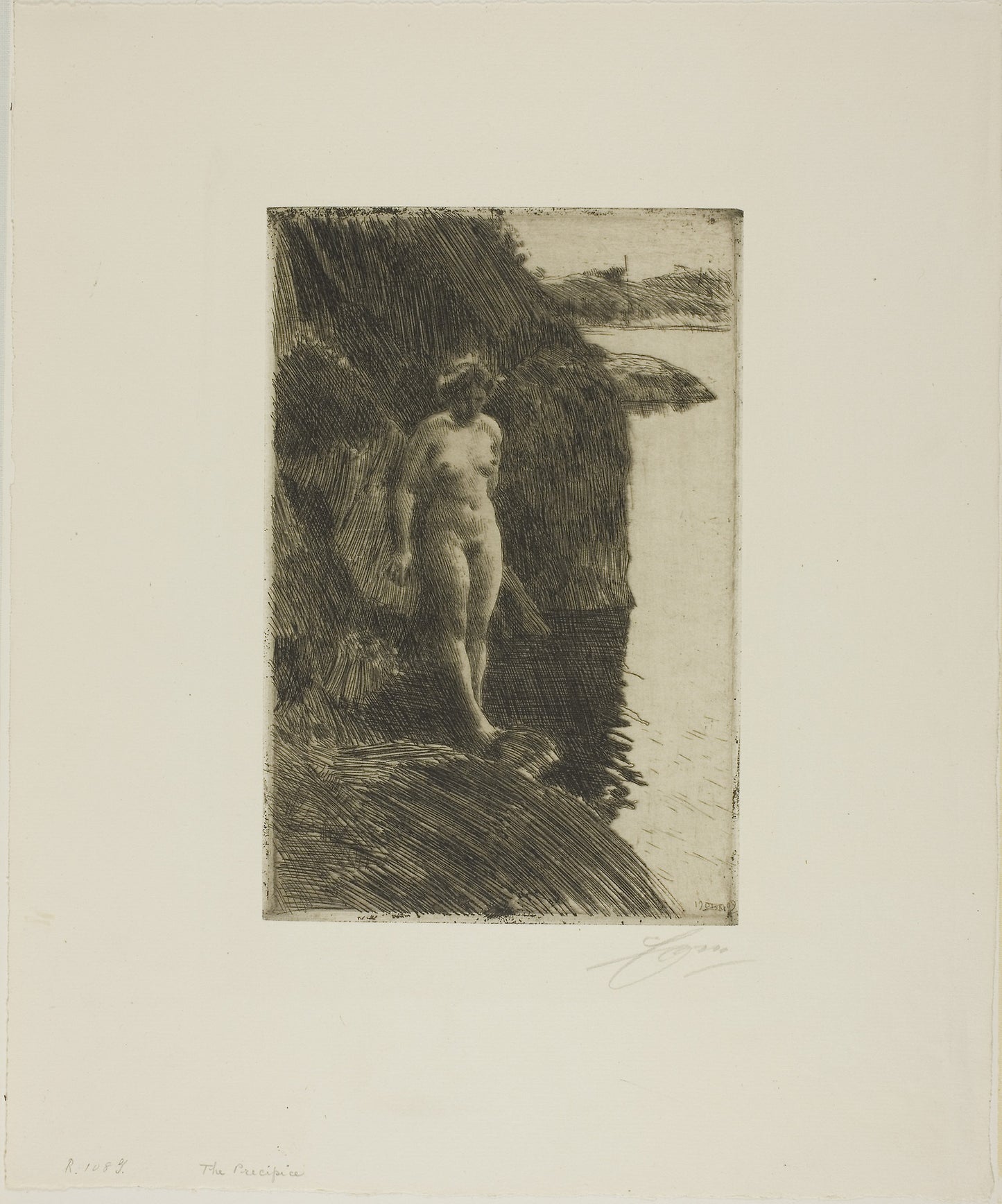 Precipice - Anders Zorn, Poster Print Wall Art