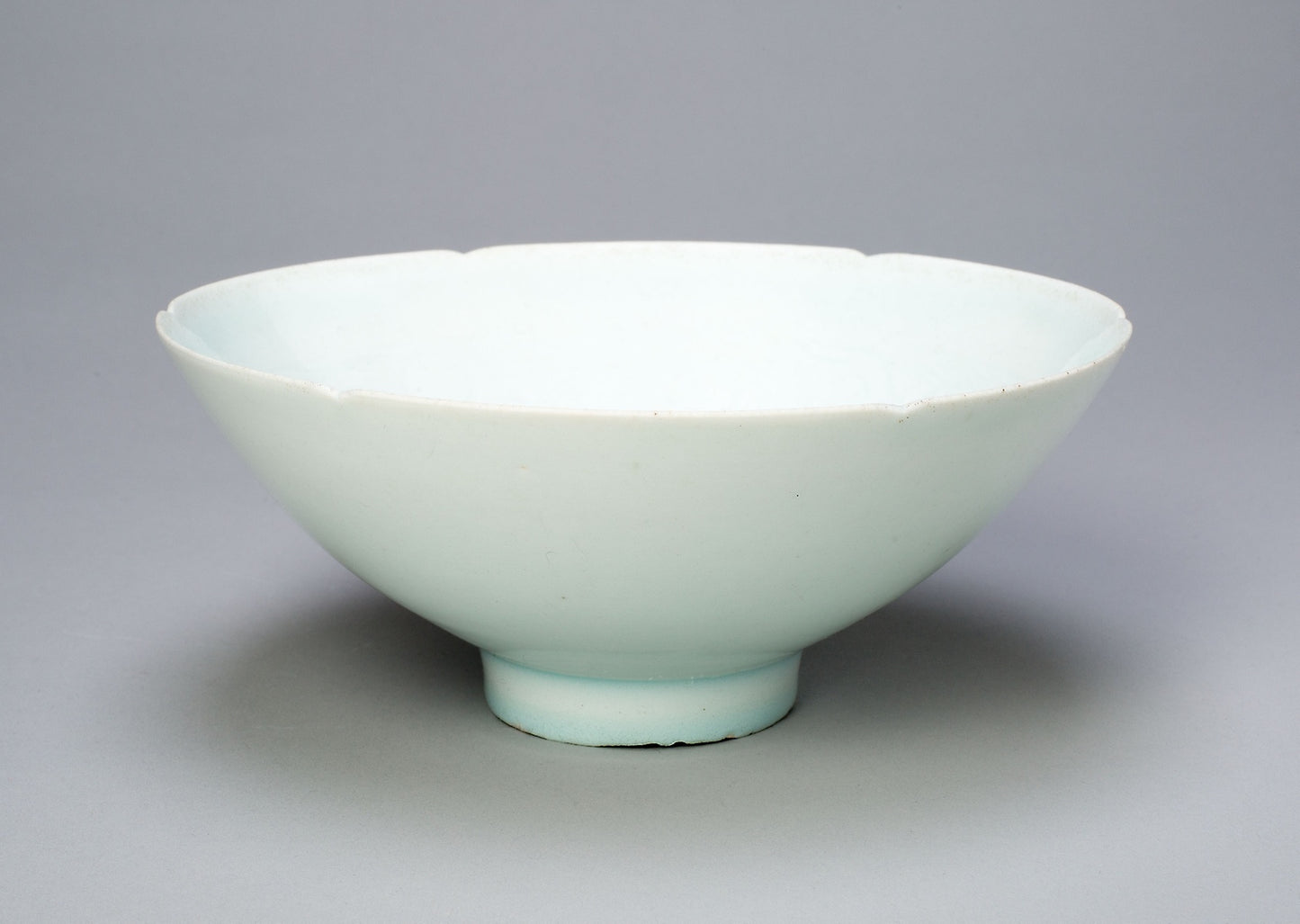 Foliate Bowl with Peony Scrolls - China; Jiangxi province, Poster Print Wall Art