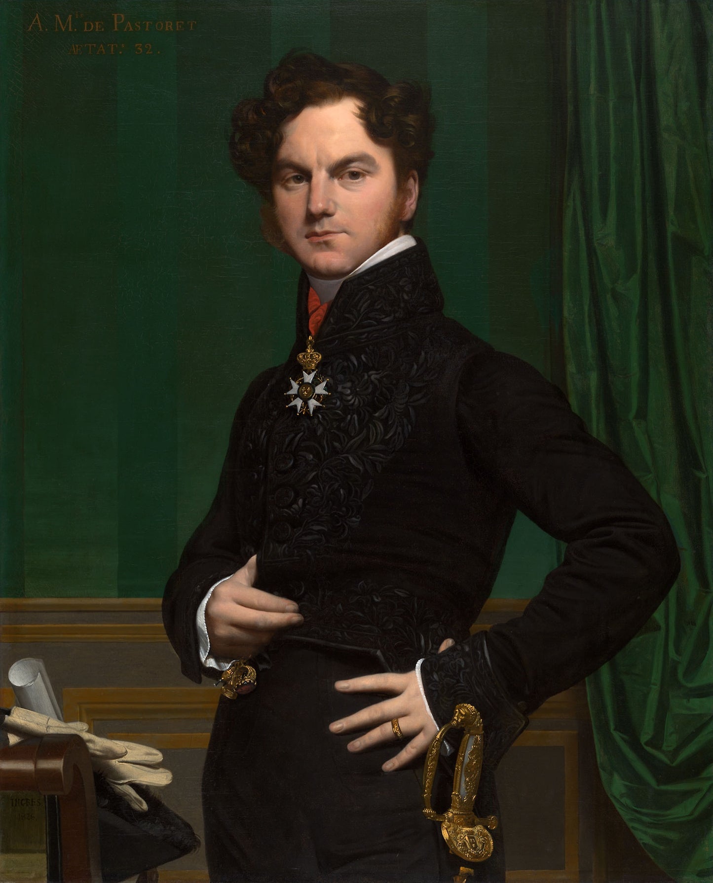 Amédée-David, the Comte de Pastoret: Jean-Auguste-Dominique Ingres, Poster Print Wall Art