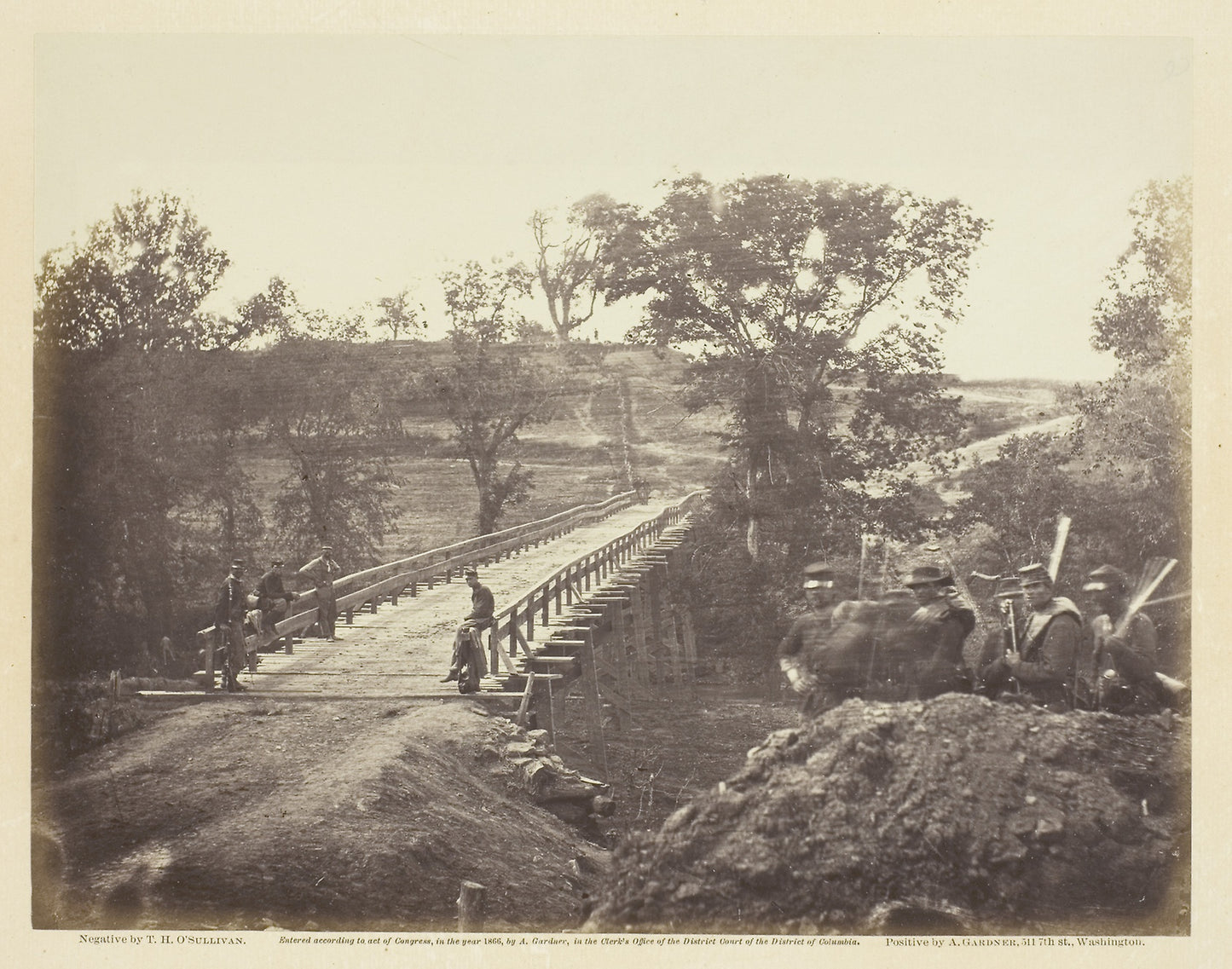 Chesterfield Bridge, North Anna, Virginia - Timothy O'Sullivan , Poster Print Wall Art