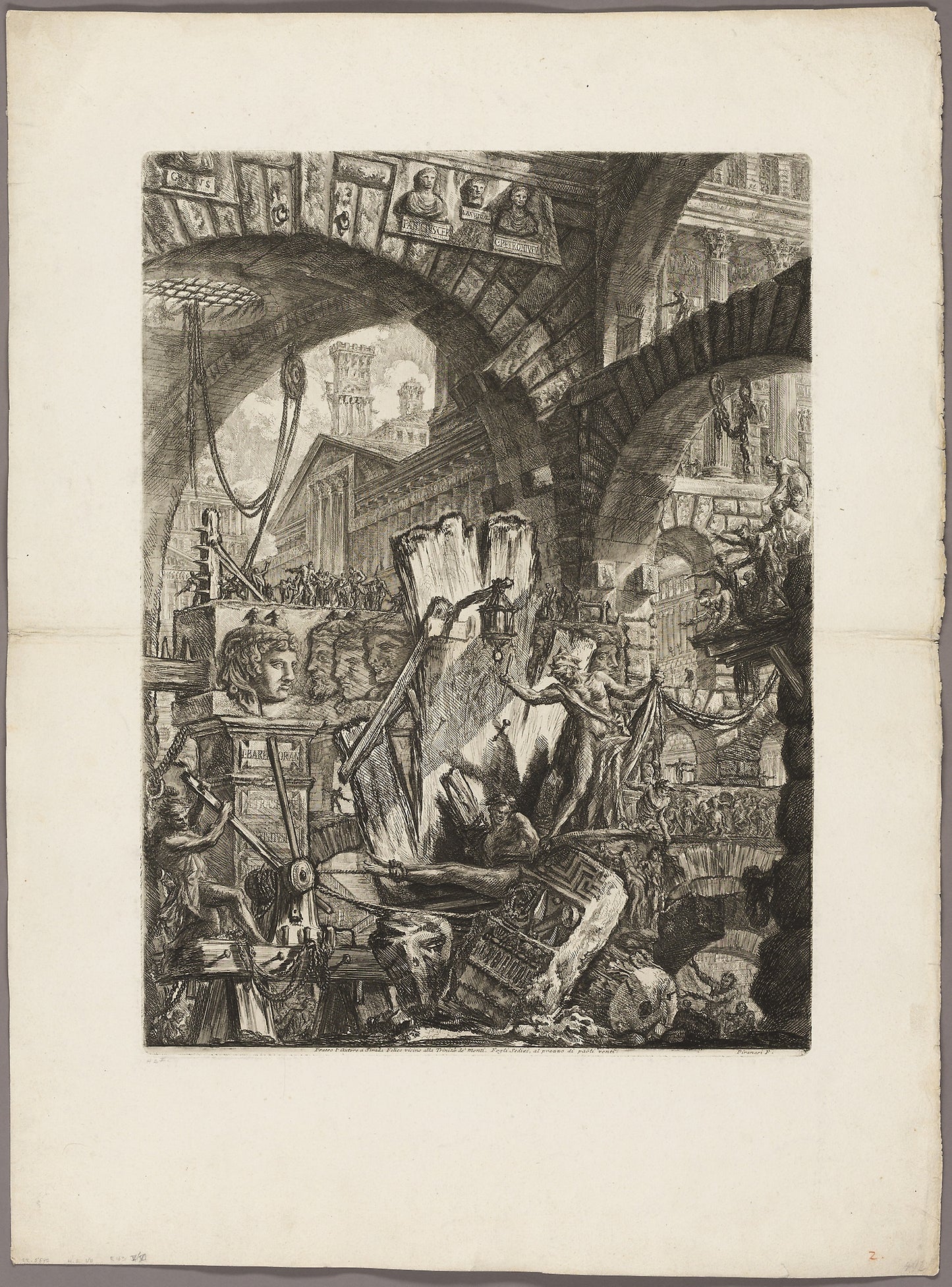 The Man on the Rack, plate 2 from Imaginary Prisons - Giovanni Battista Piranesi, Poster Print Wall Art