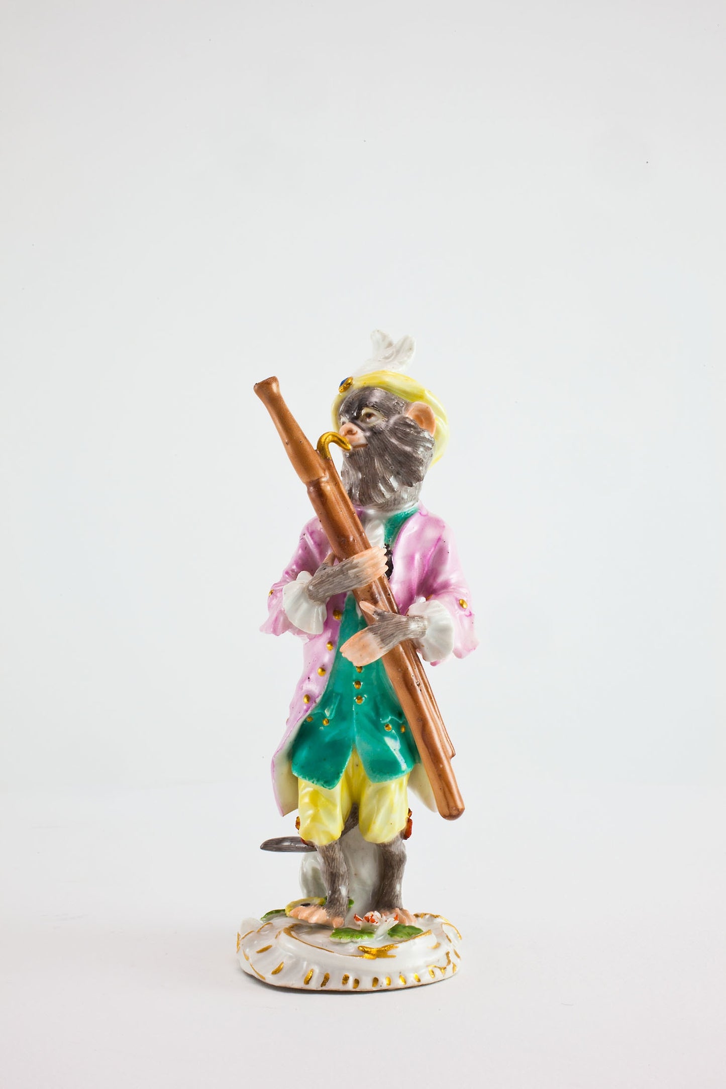 Bassoon Player for the Monkey Band - Meissen Porcelain Manufactory, , Poster Print Wall Art