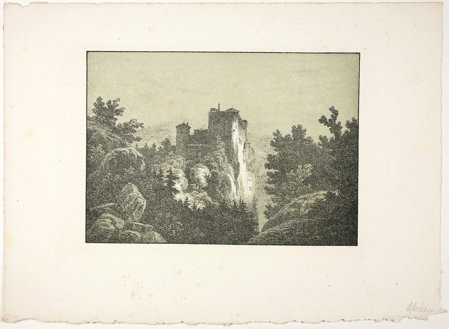 Ruins of a Castle - Carl Blechen, Poster Print Wall Art