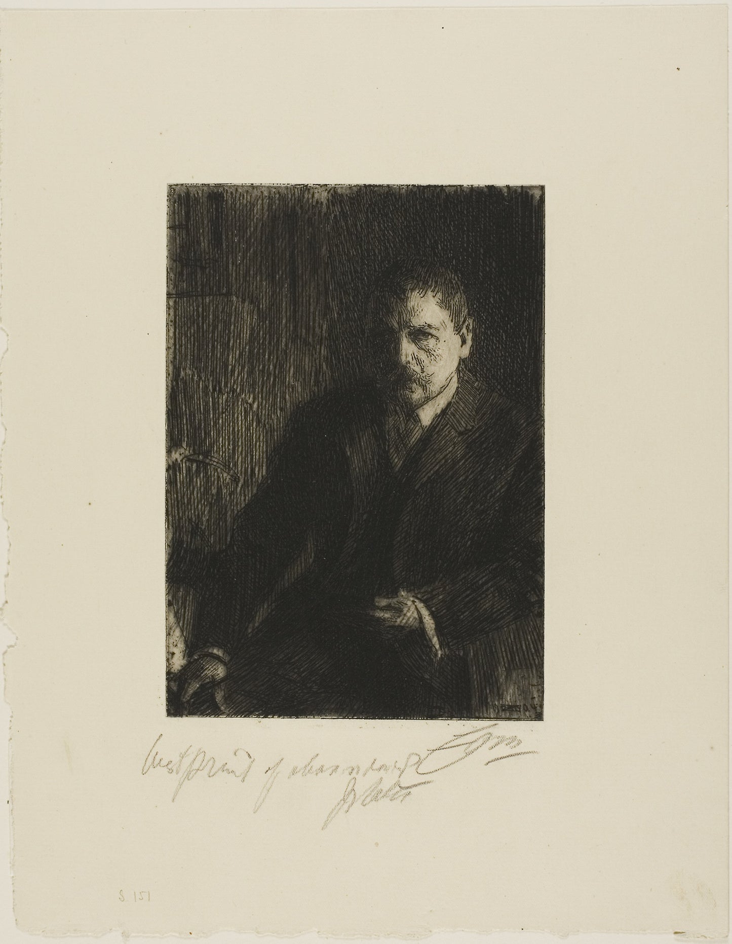 Self-Portrait 1904 I - Anders Zorn, Poster Print Wall Art