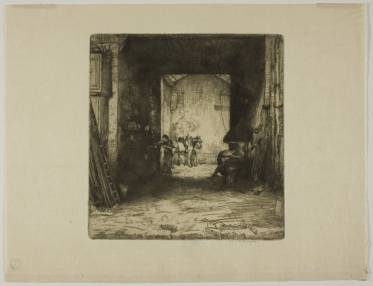 The Little Forge - Donald Shaw MacLaughlan, Poster Print Wall Art