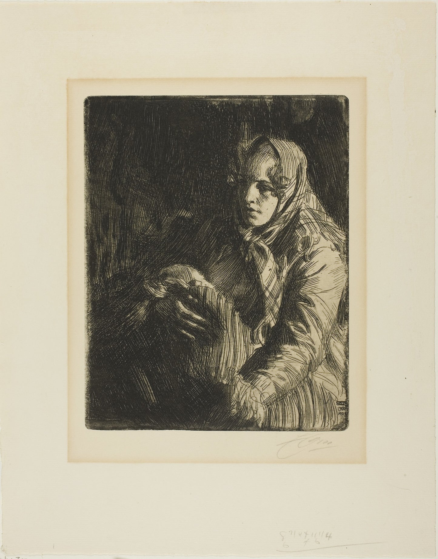 Madonna (A Mother) - Anders Zorn, Poster Print Wall Art