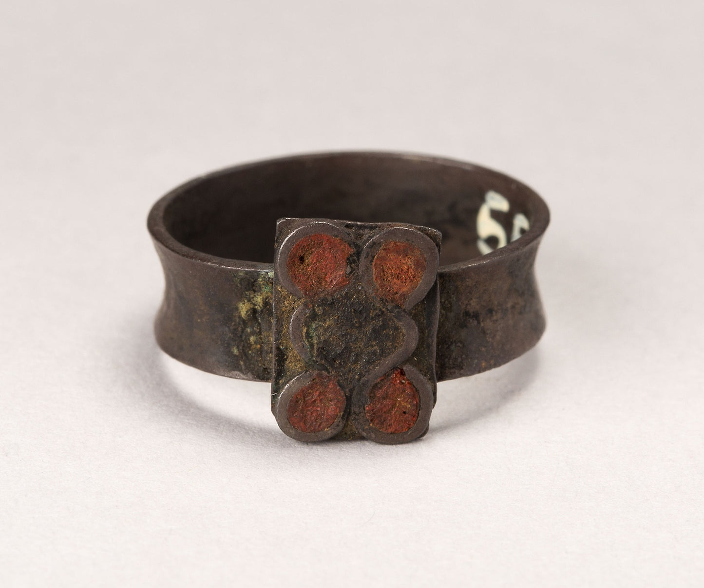 Ring with Inlay - Possibly Colonial Inca, Poster Print Wall Art