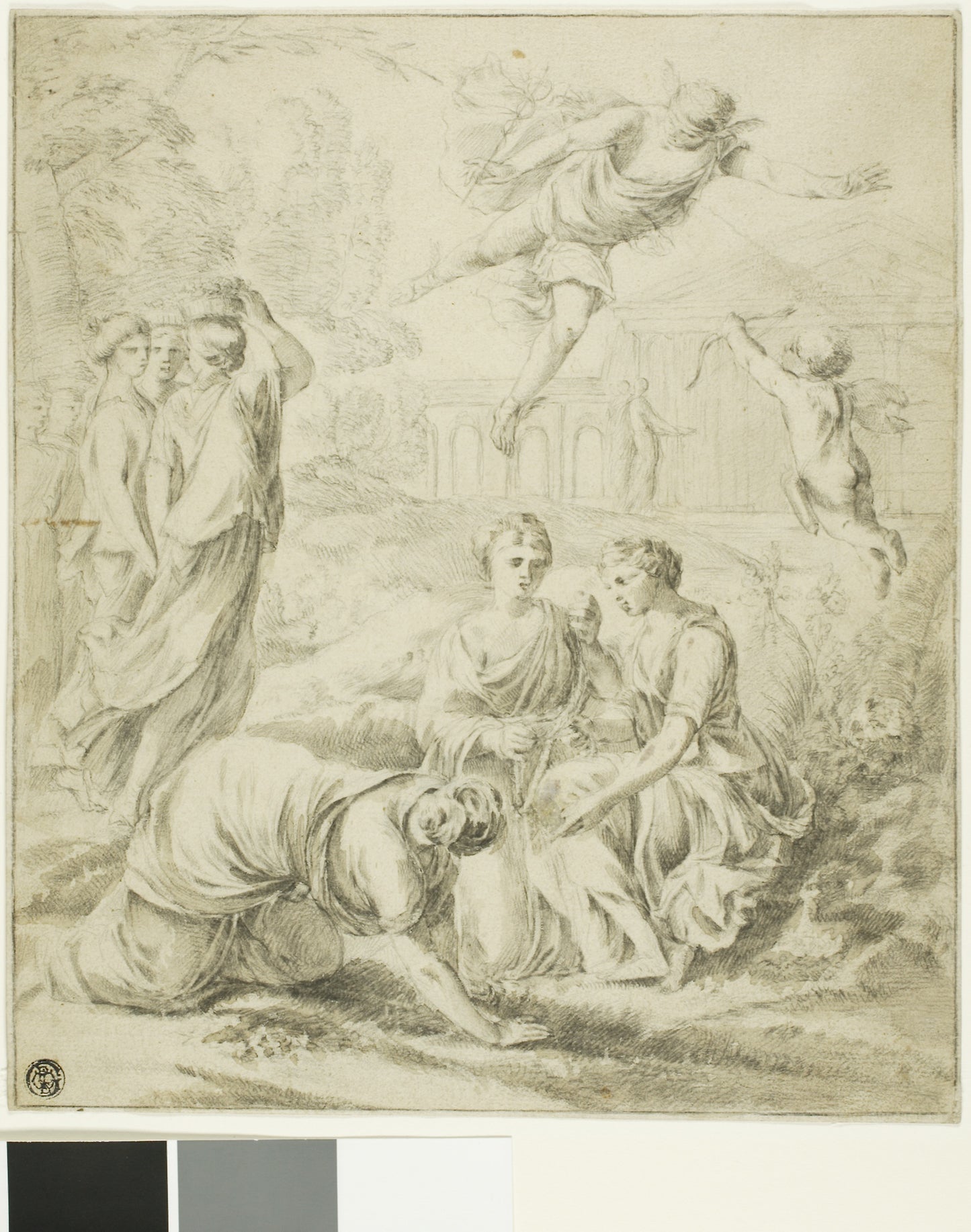Study for Mercury and Herse - Laurent de La Hyre, Poster Print Wall Art