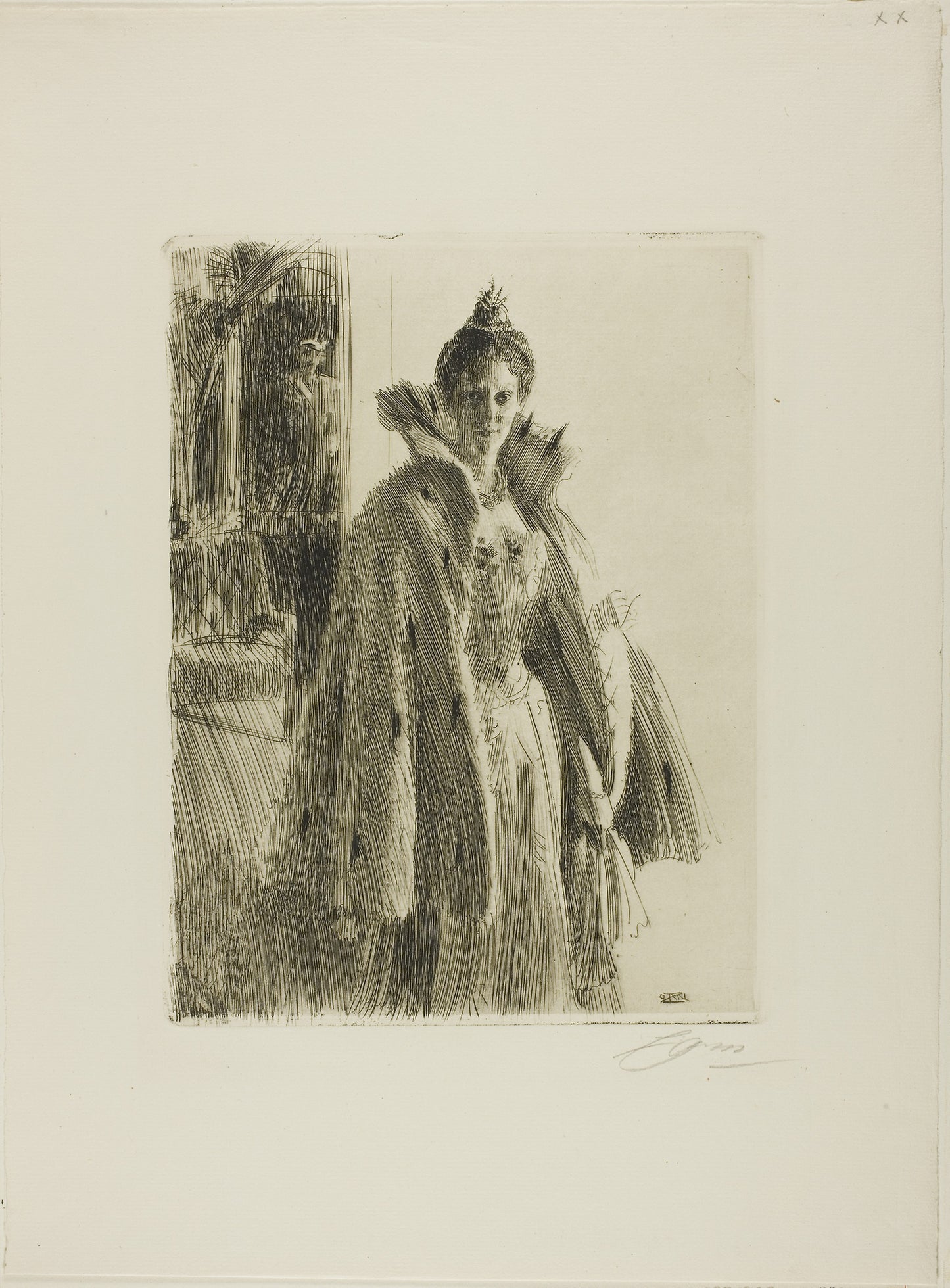 H. R. H. Princess Ingeborg of Sweden II - Anders Zorn, Poster Print Wall Art