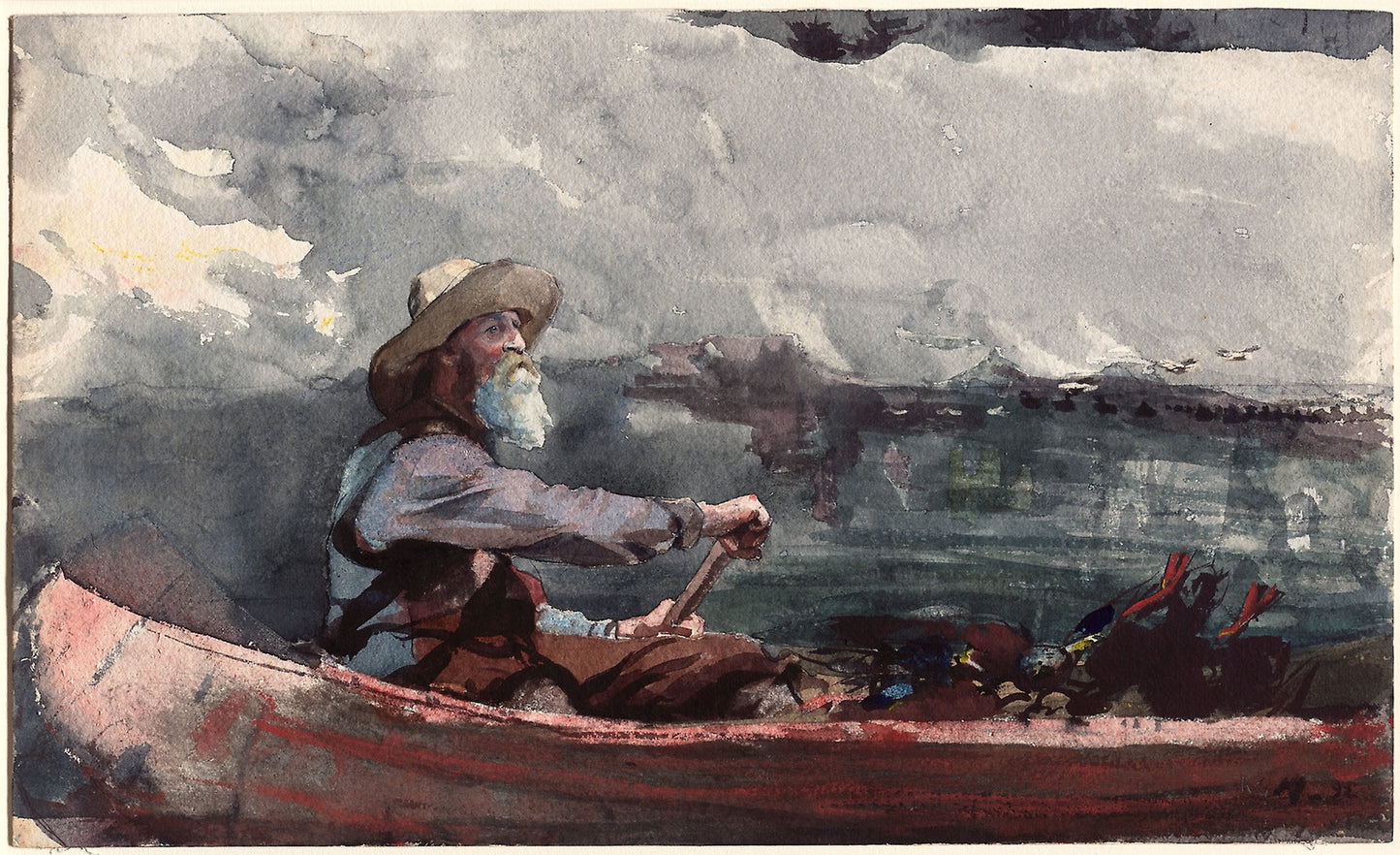 Adirondacks Guide - Winslow Homer, Poster Print Wall Art